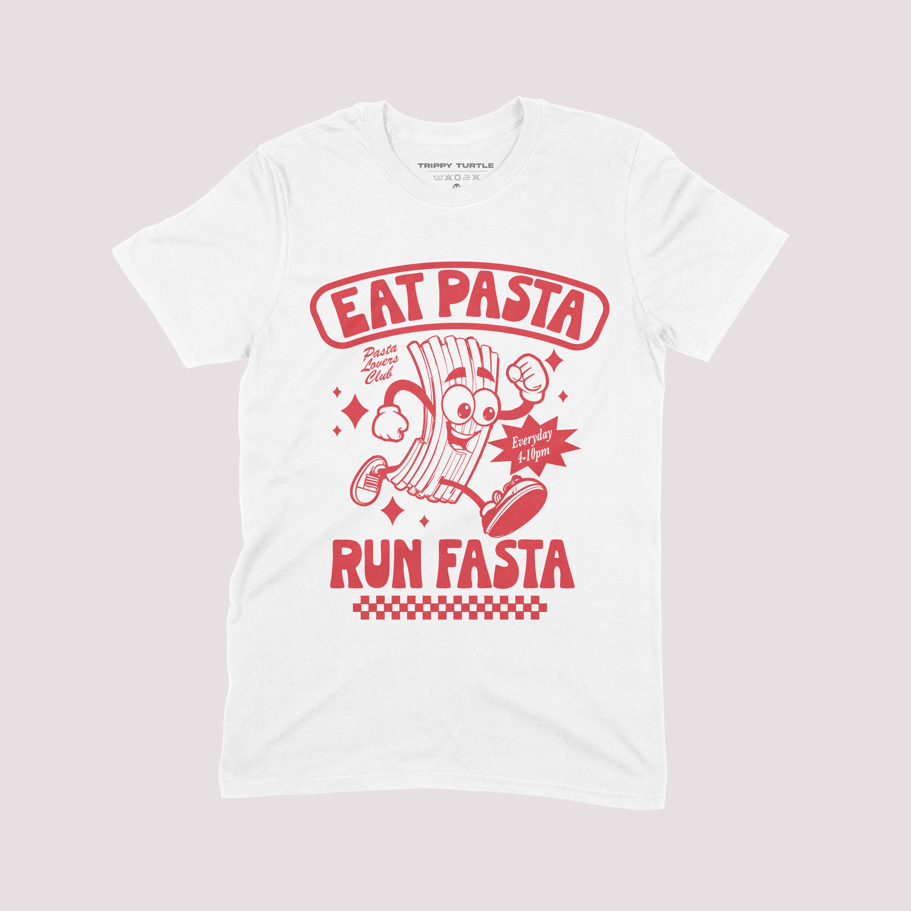 Eat Pasta Run Fasta Sports T-shirt