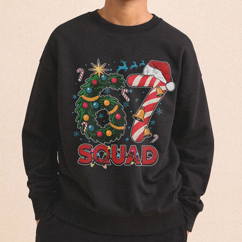 Kids 67 Viral Tik Tok Christmas Sweatshirt