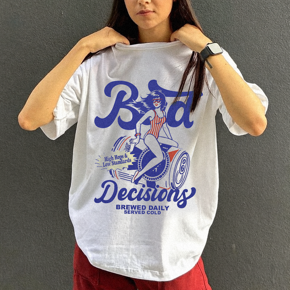 Bad Decisions Brewed Daily T-shirt