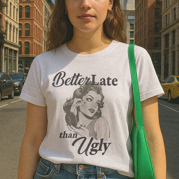 Better Late Than Ugly T-shirt