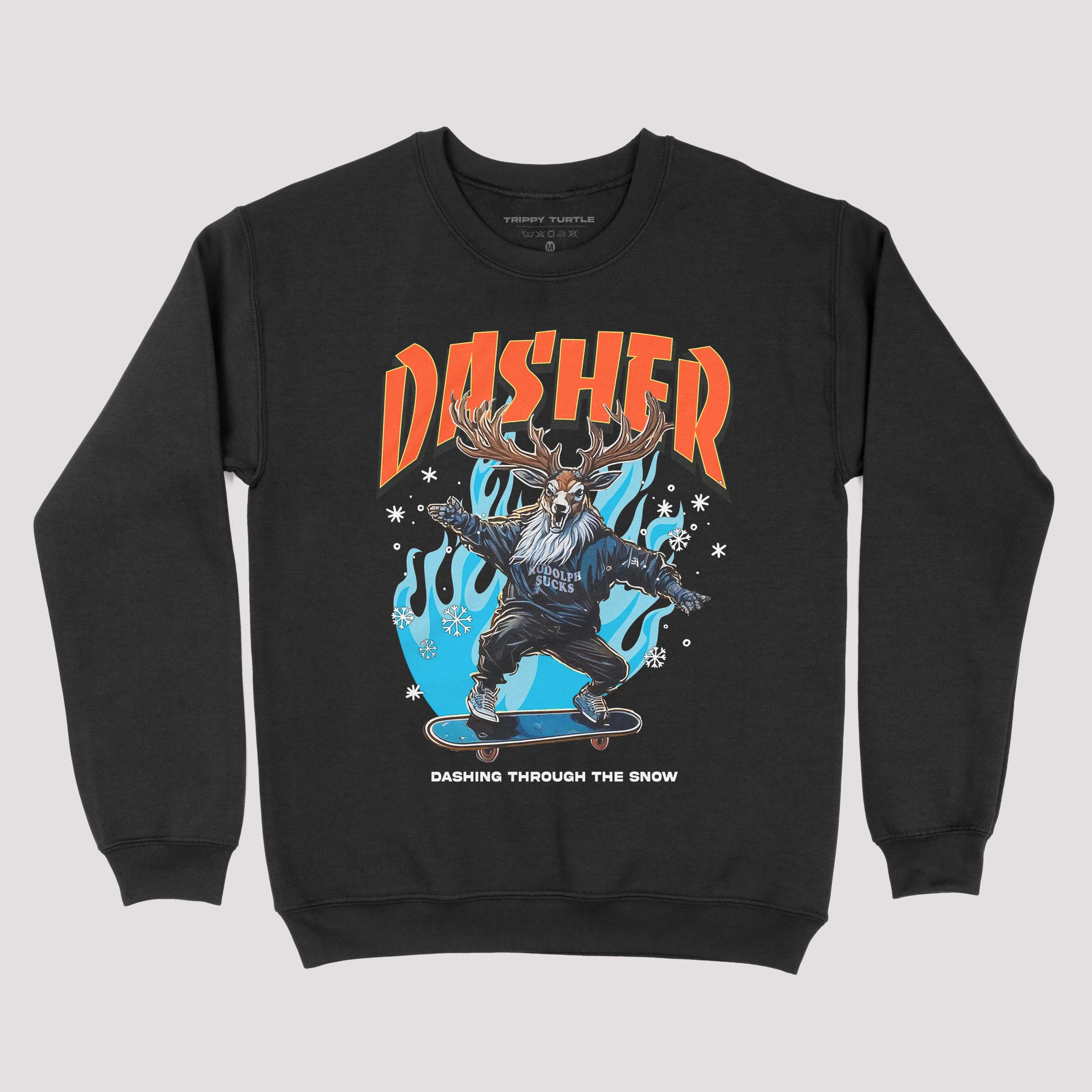 Dasher Reindeer Christmas Sweatshirt