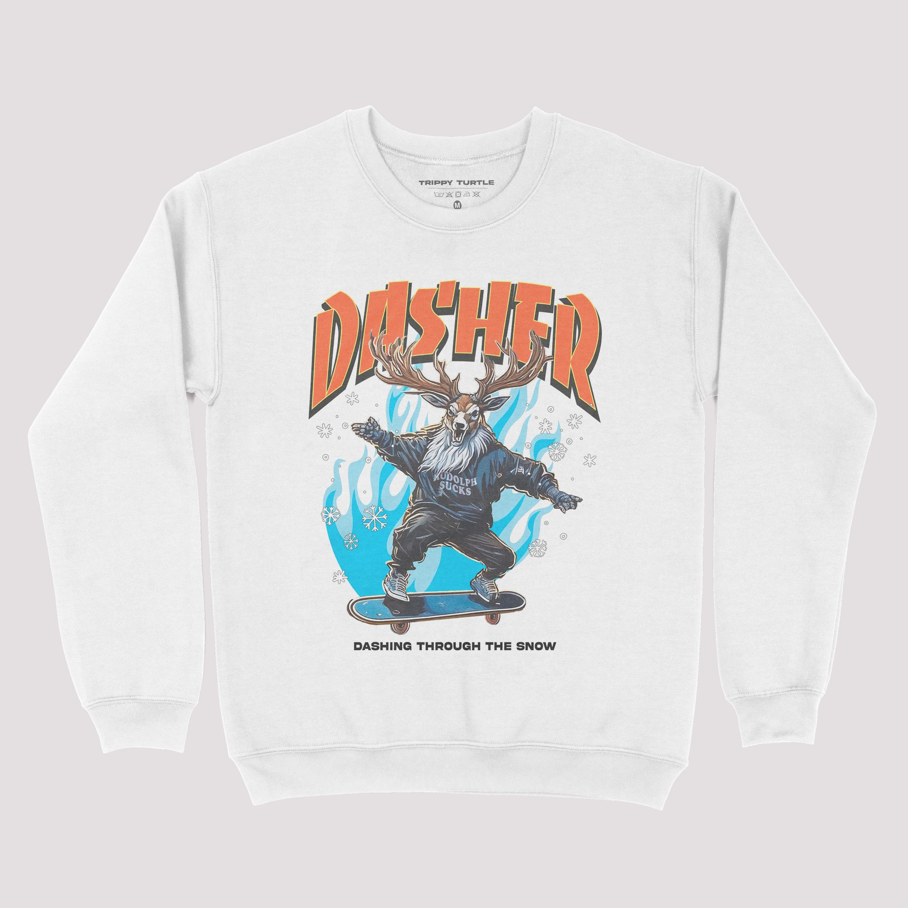 Dasher Reindeer Christmas Sweatshirt
