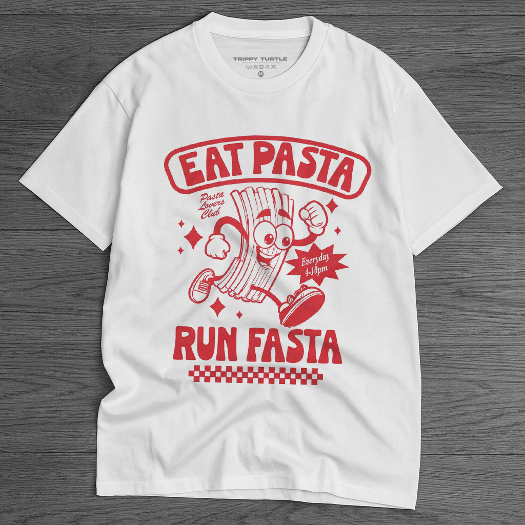 Eat Pasta Run Fasta Sports T-shirt