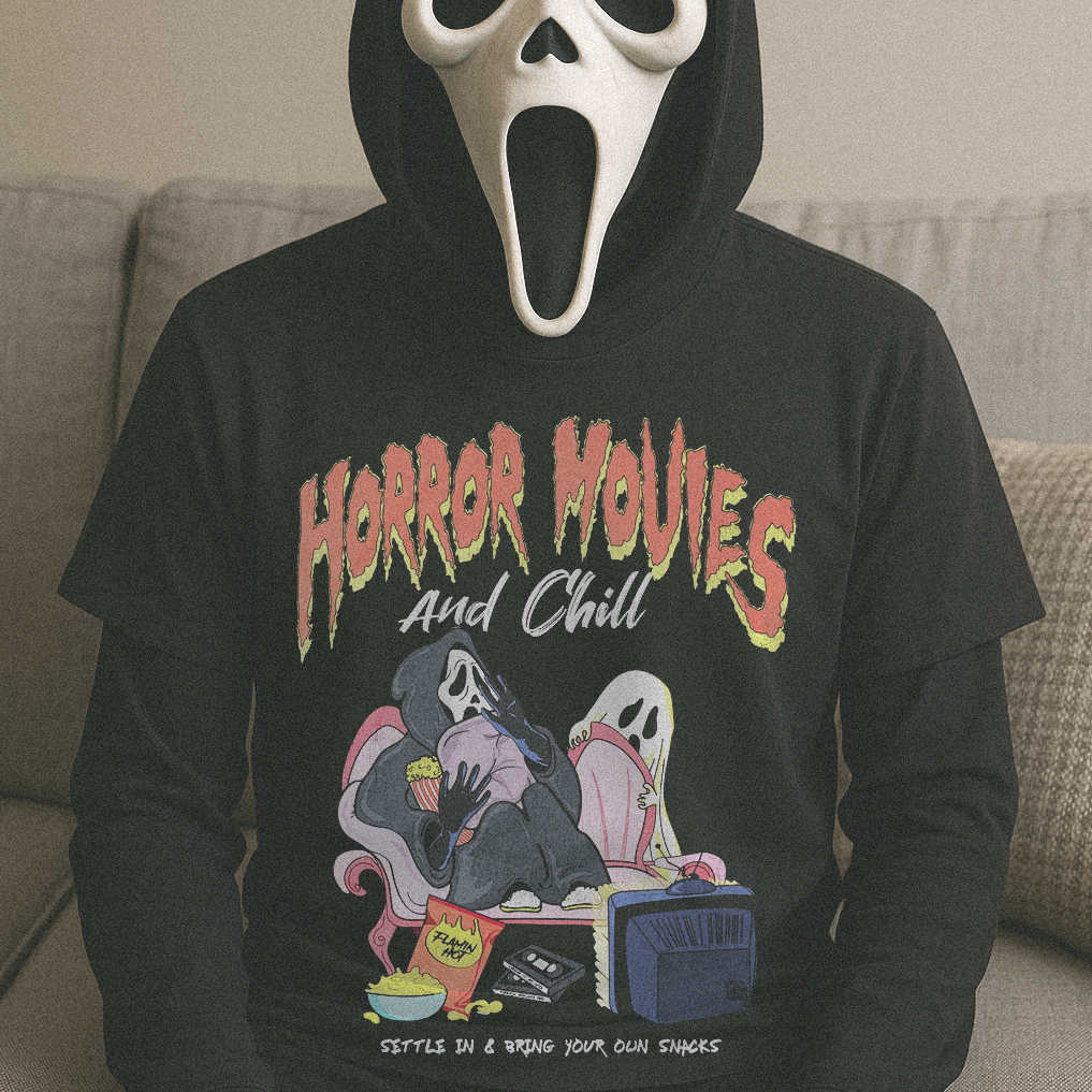 Horror Movies And Chill Parody T-shirt