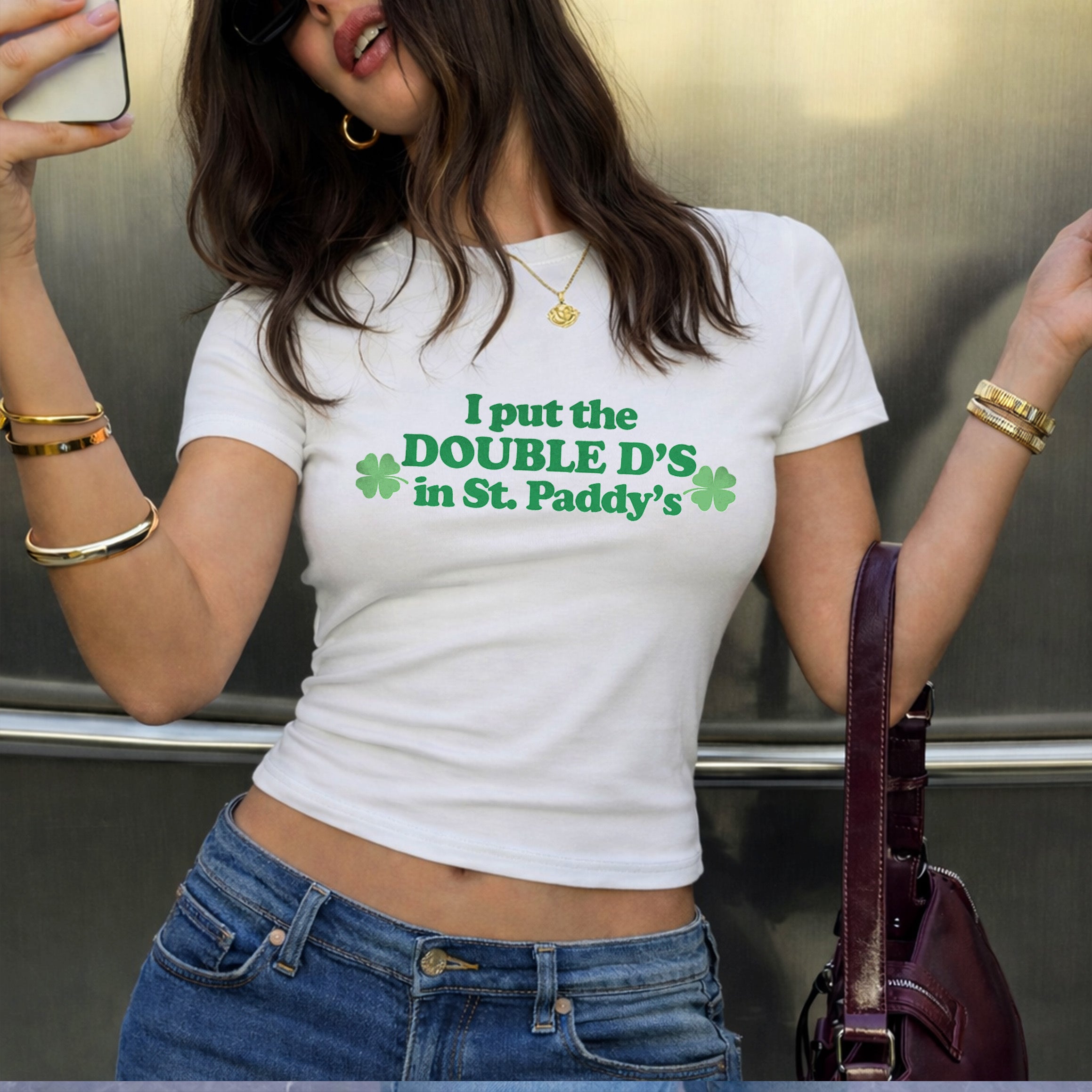 Double Ds St Paddys Cropped Baby T-shirt