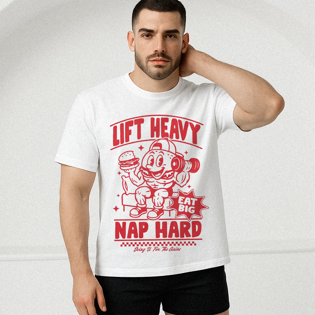 Lift Heavy Nap Hard Gym T-shirt