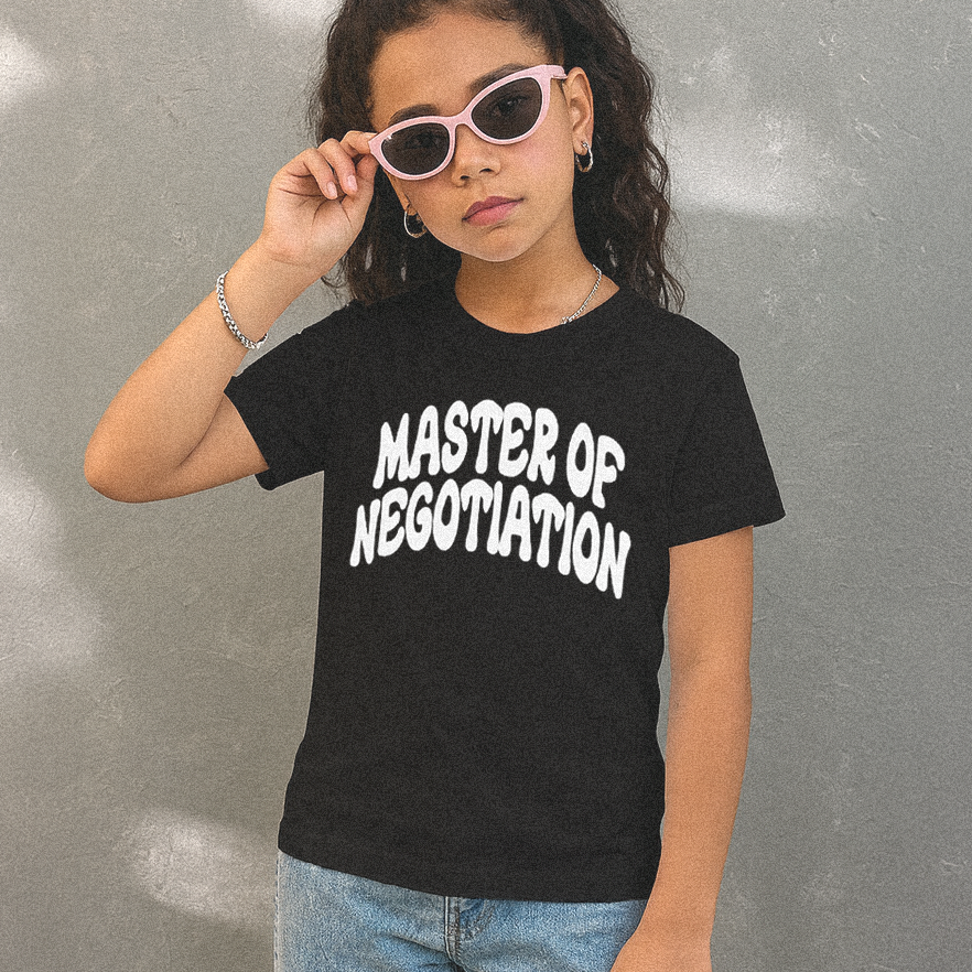 Master Of Negotiation Kids T-Shirt