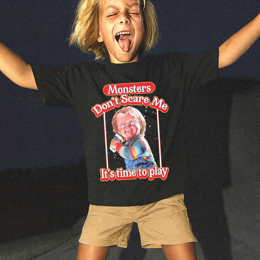Monsters Don't Scare Me Kids Halloween T-shirt