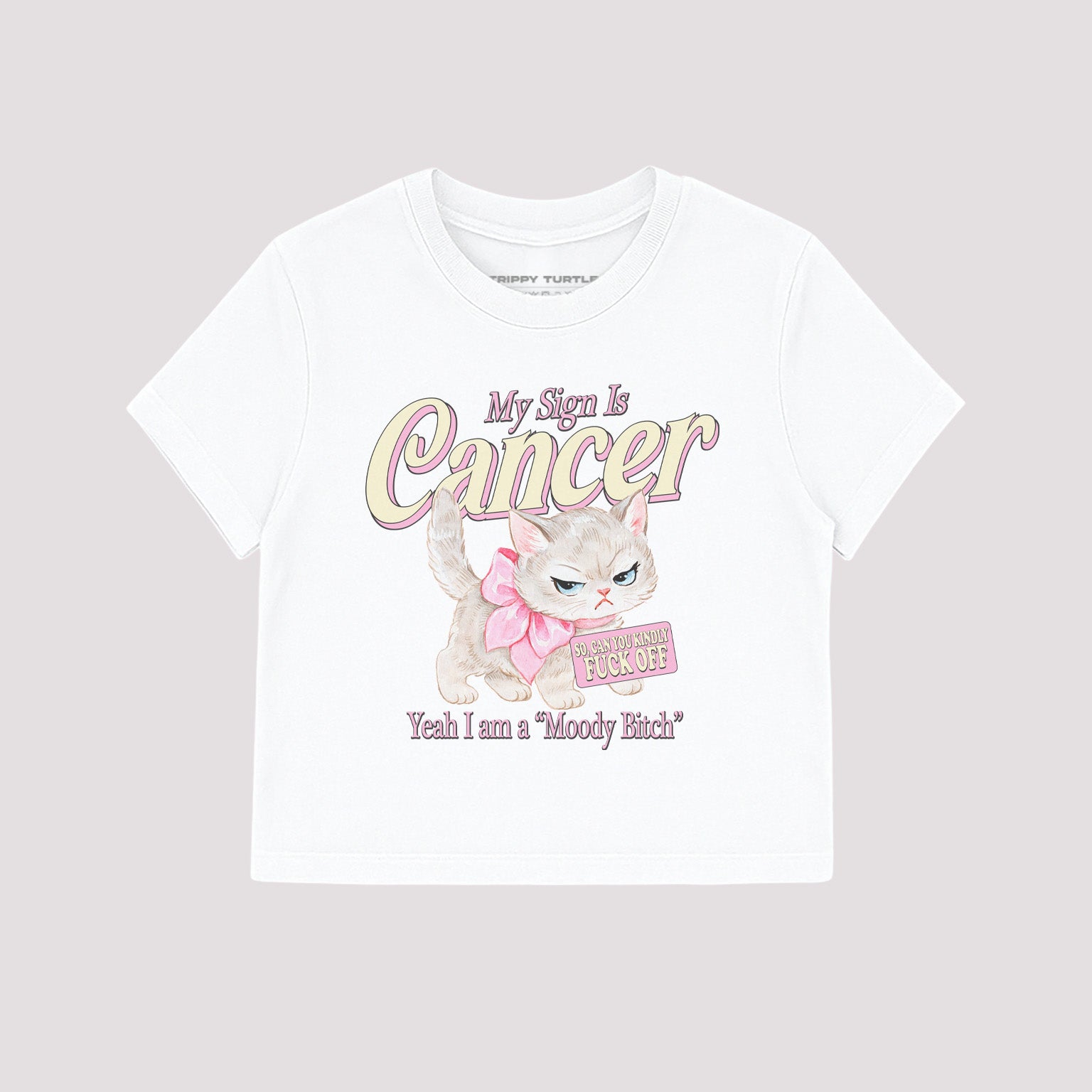 Cancer Star Sign Cropped Baby T-shirt