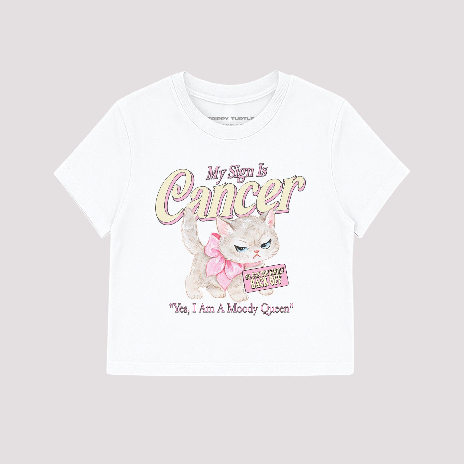 Cancer Star Sign Cropped Baby T-shirt