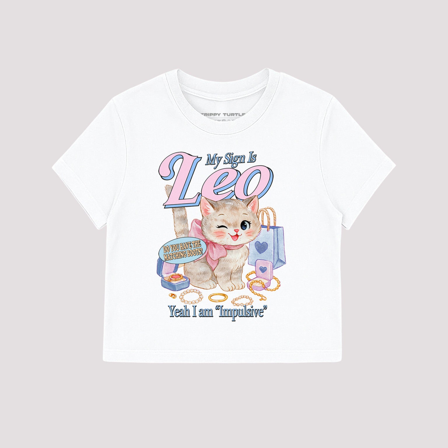 Leo Star Sign Cropped Baby T-shirt