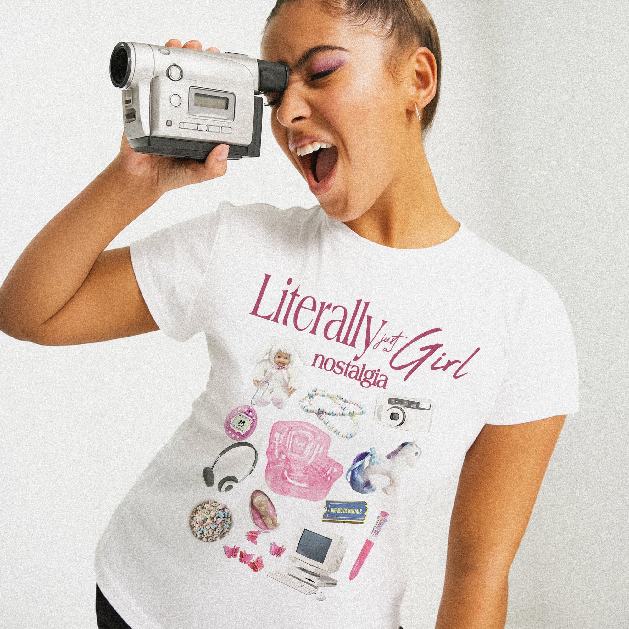 Just A Girl Nostalgia T-Shirt