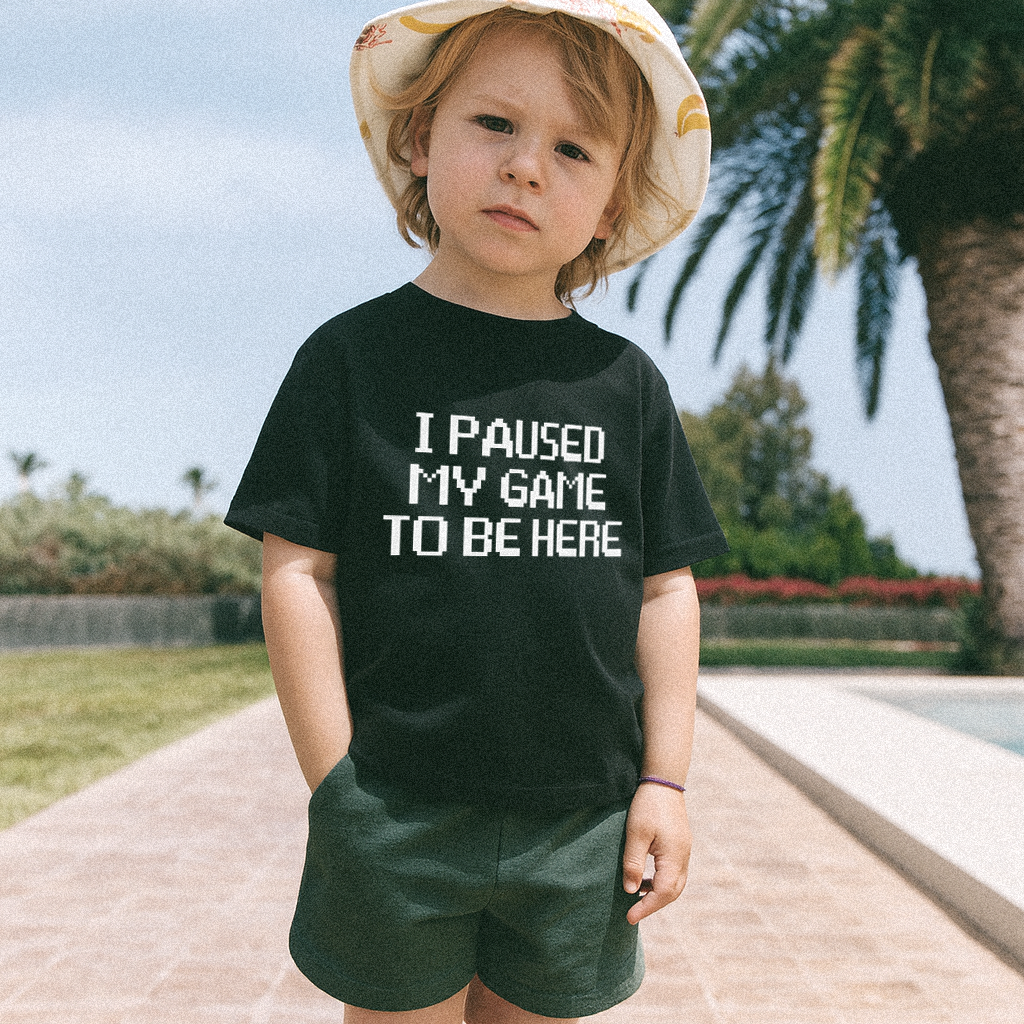 Paused My Game To Be Here Kids T-shirt