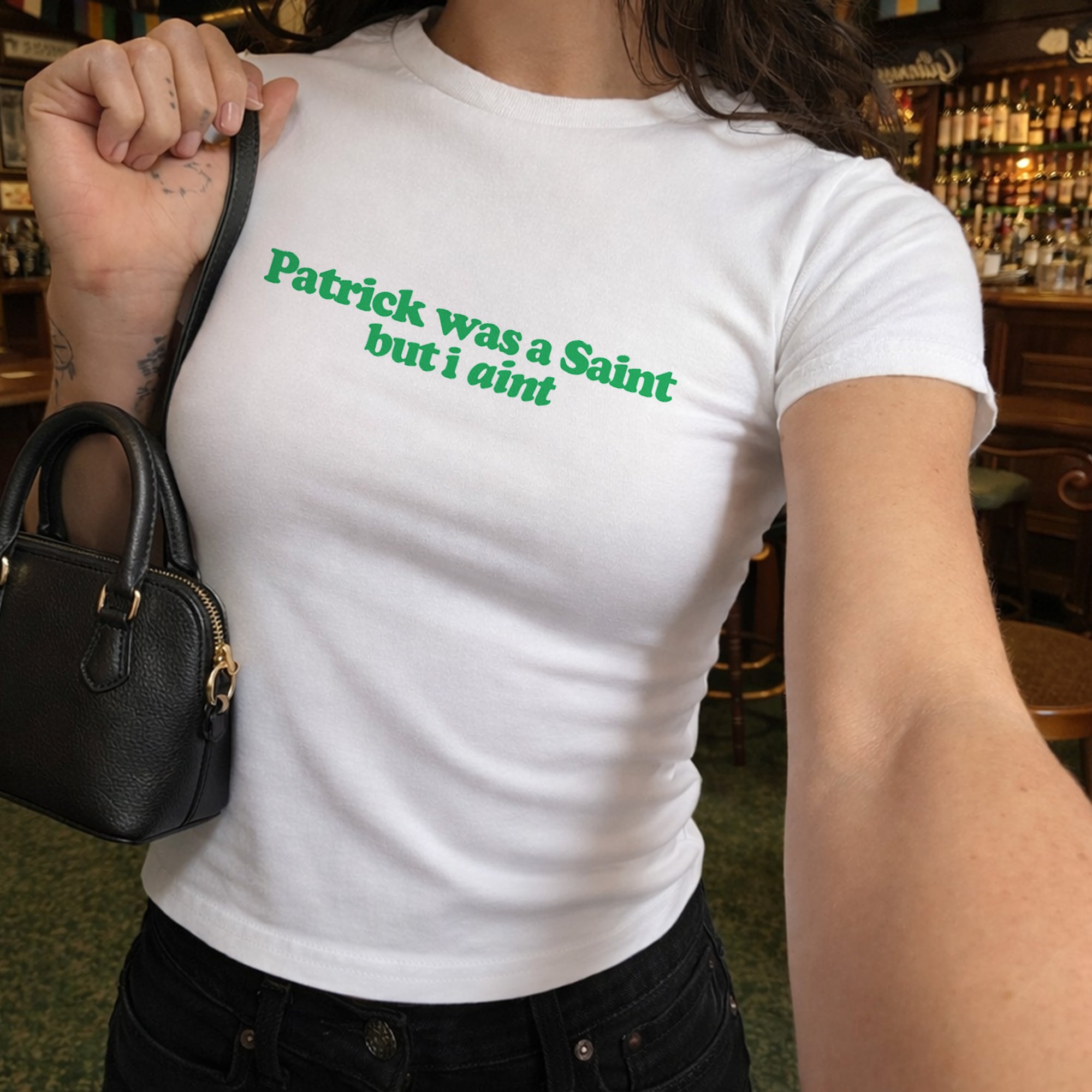 Patrick Was A Saint But I Aint Cropped Baby T-shirt
