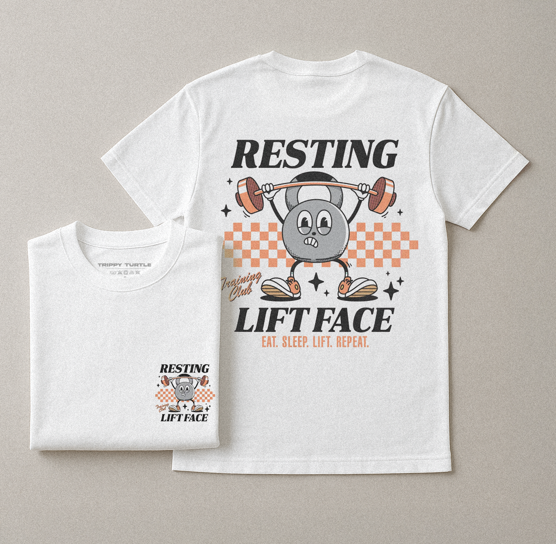 Resting Lift Face Gym T-shirt