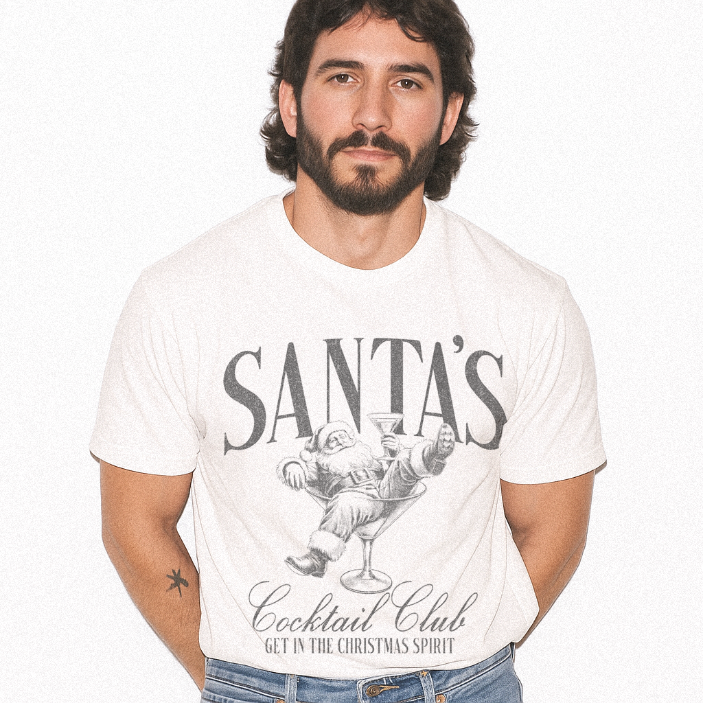 Santa's Cocktail Club T-shirt