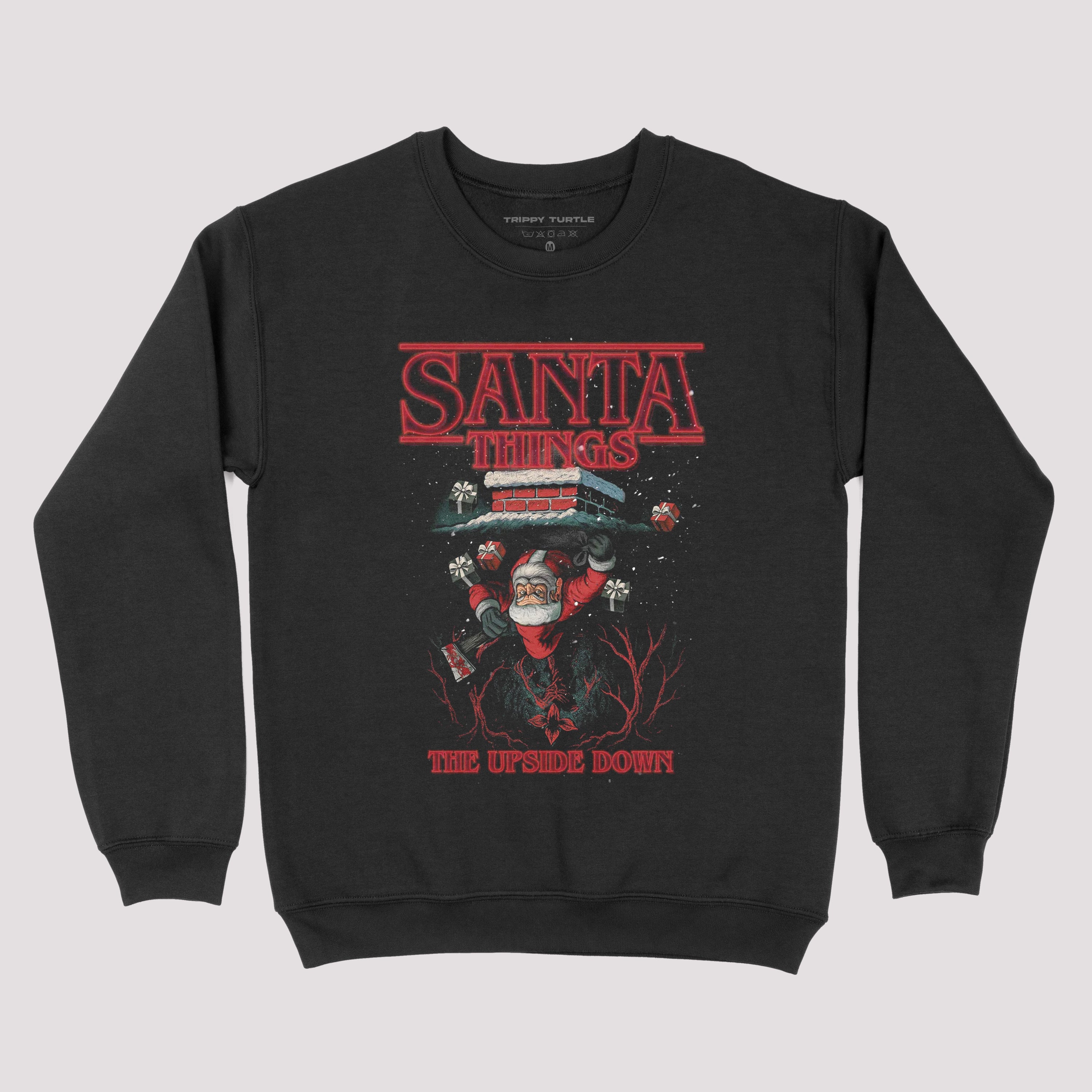 Santa Things Upside Down Christmas Sweatshirt