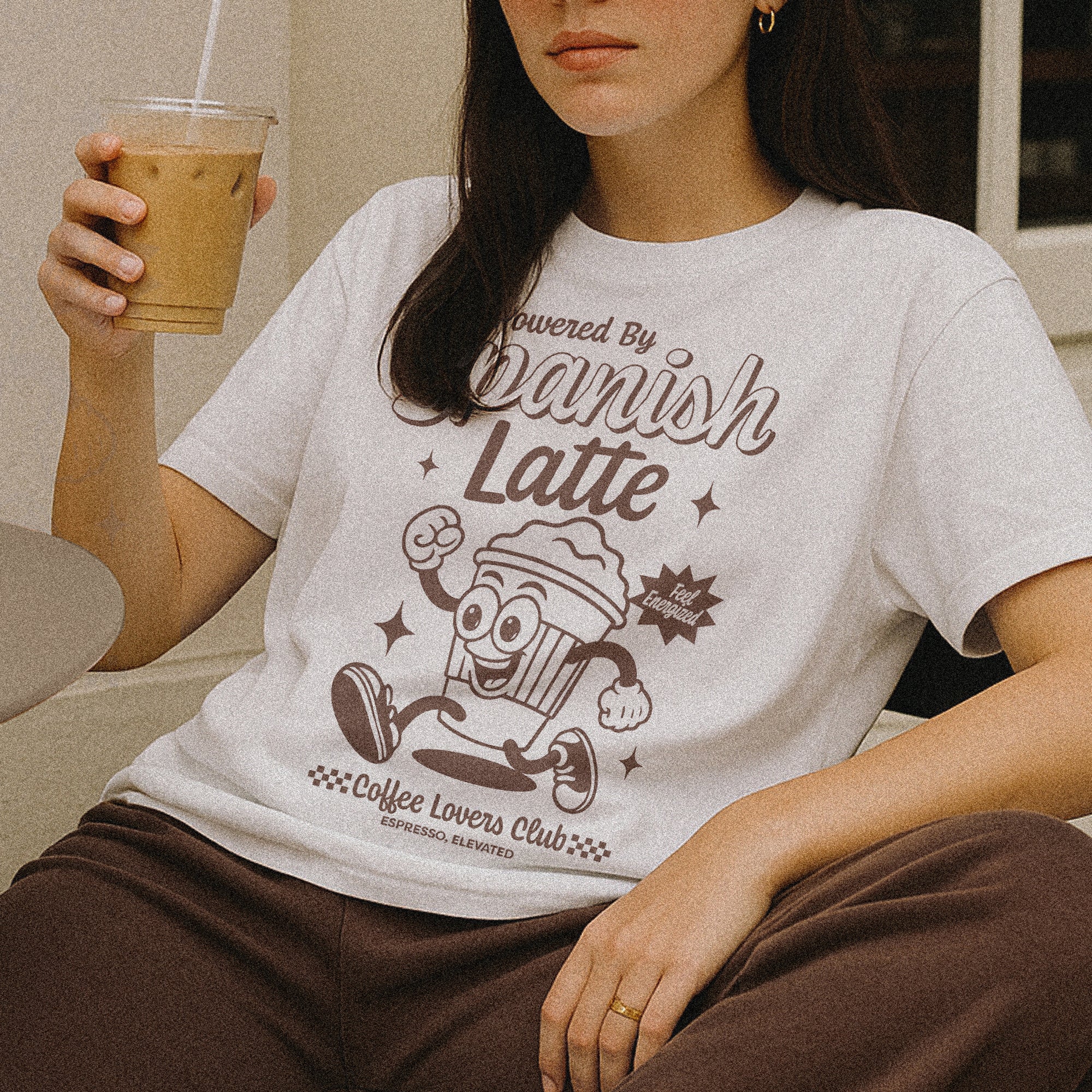 Powered By Spanish Latte T-shirt