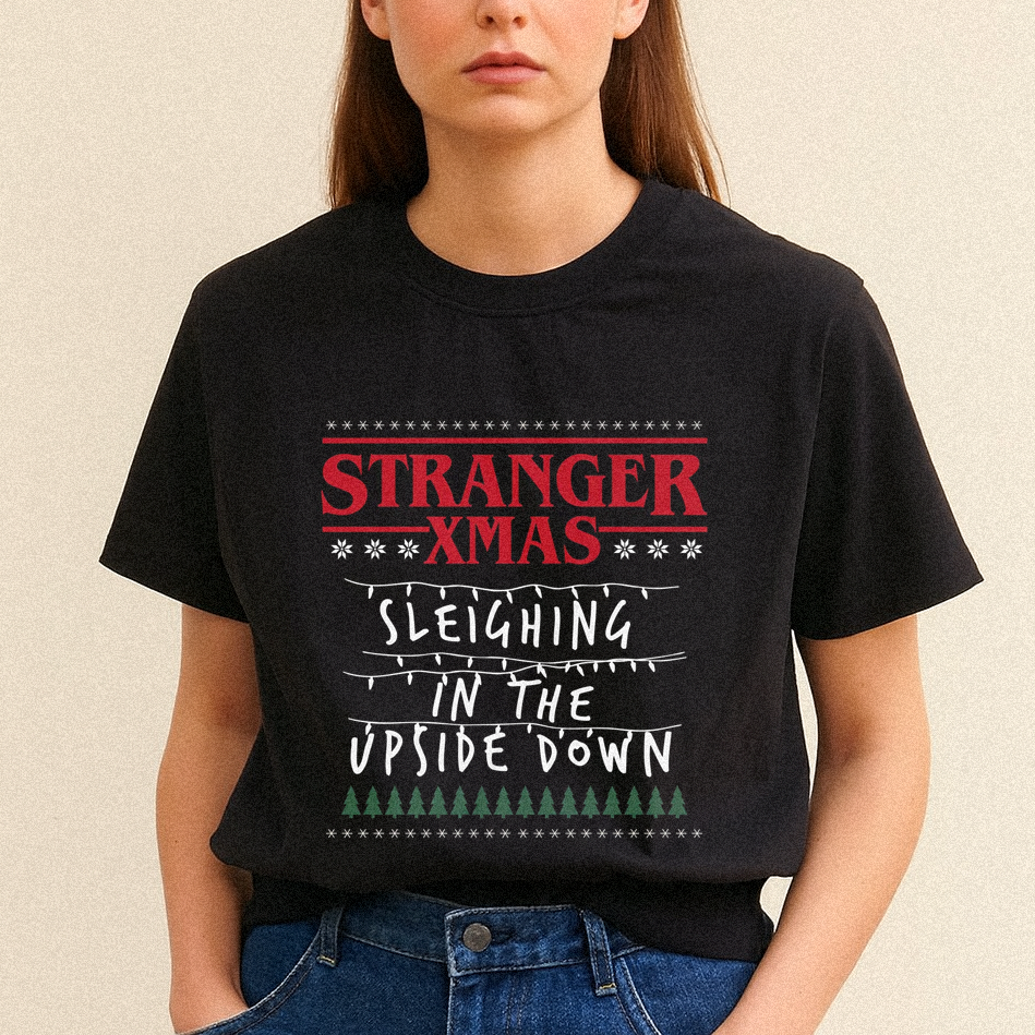 Stranger Upside Down Christmas T-shirt