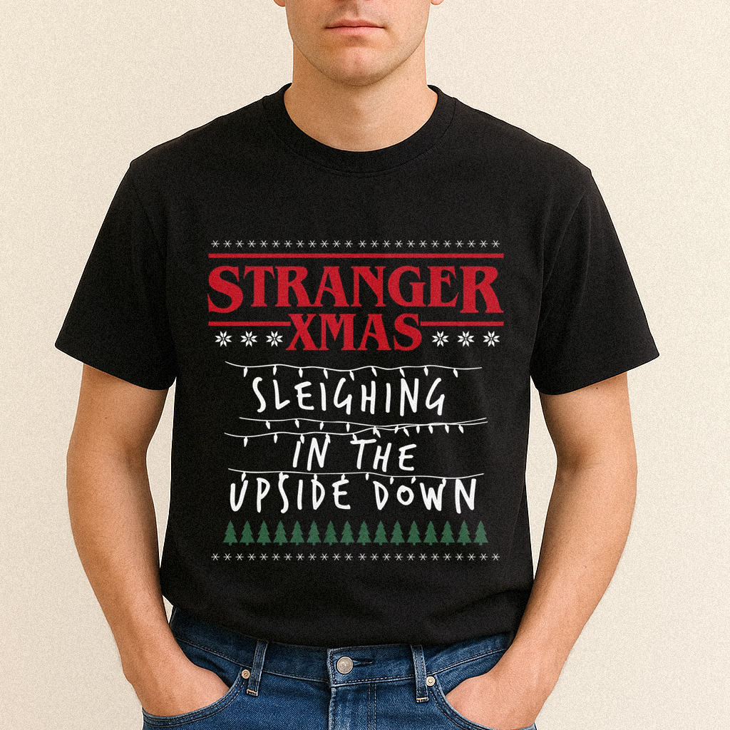 Stranger Upside Down Christmas T-shirt