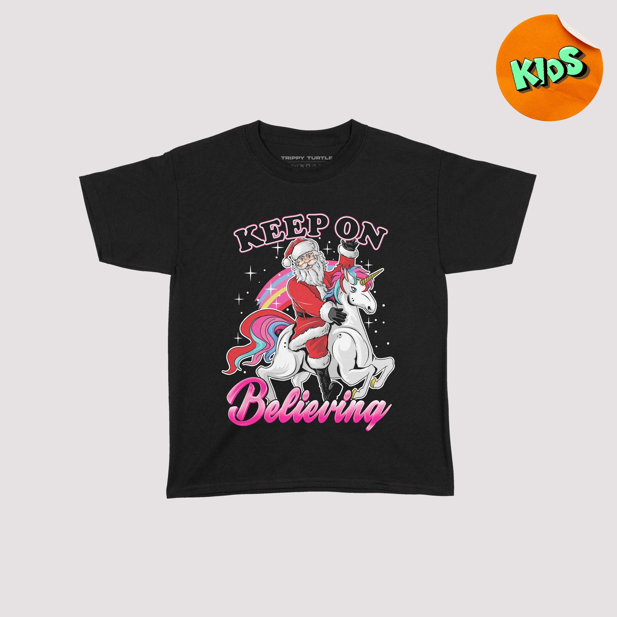 Keep On Believing Kids Christmas T-Shirt