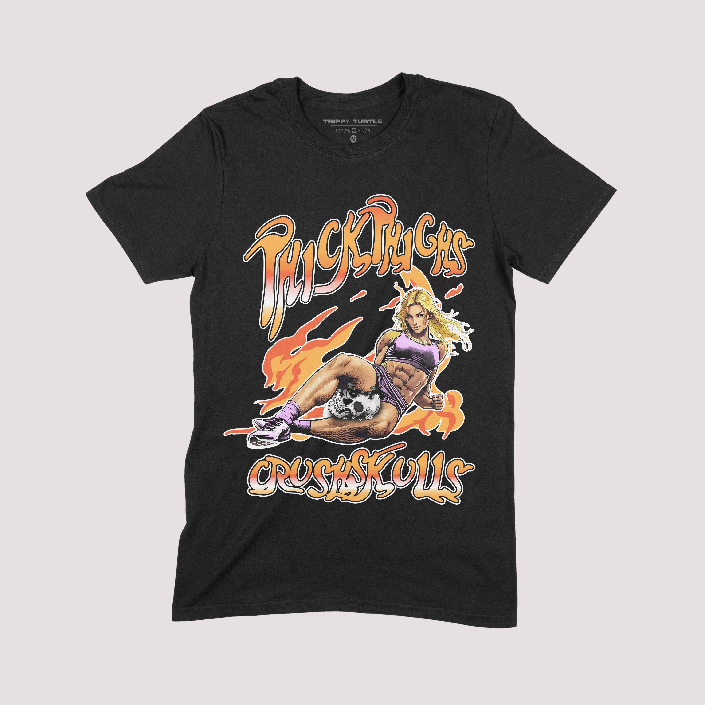 Thick Thighs Crush Skulls Gym T-shirt
