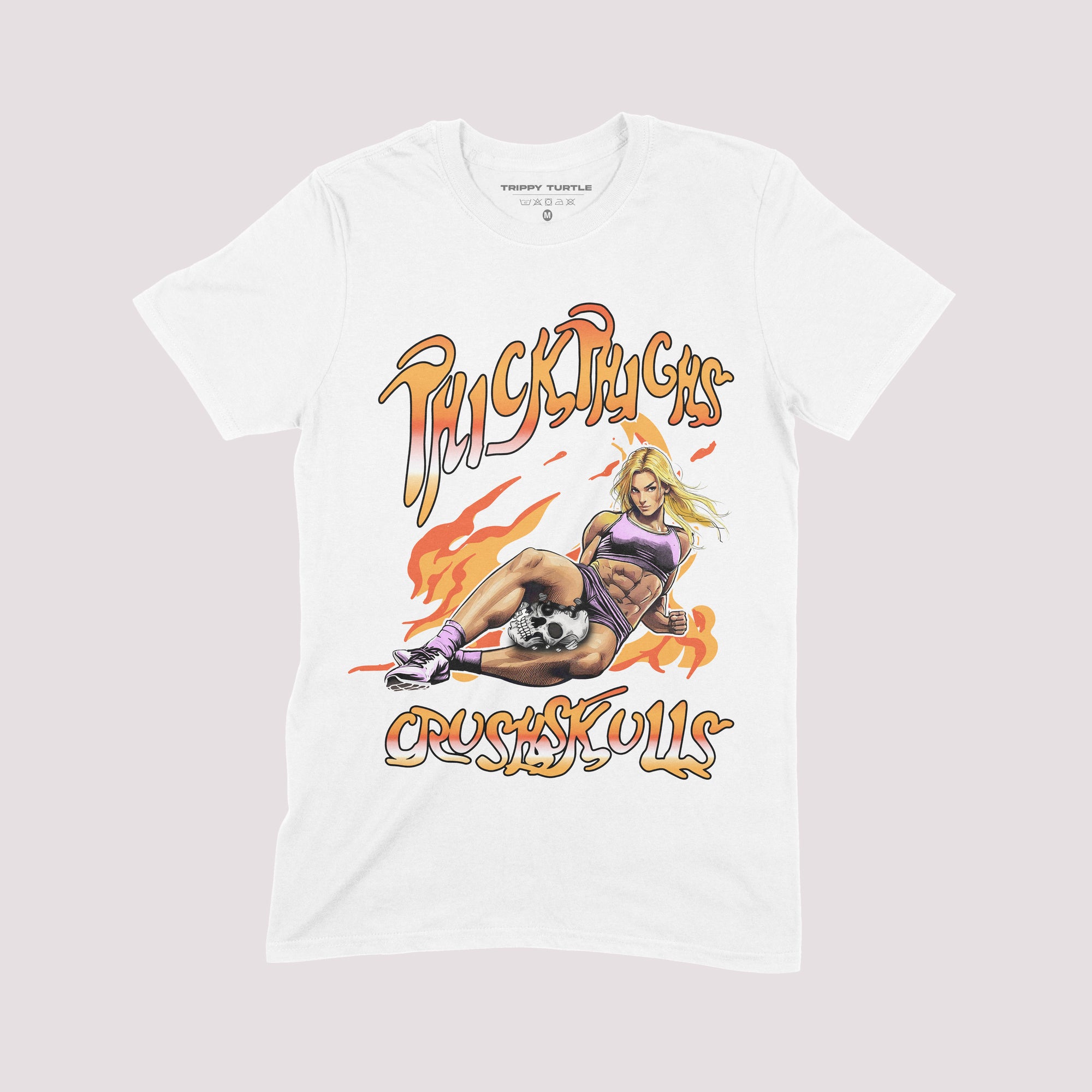 Thick Thighs Crush Skulls Gym T-shirt