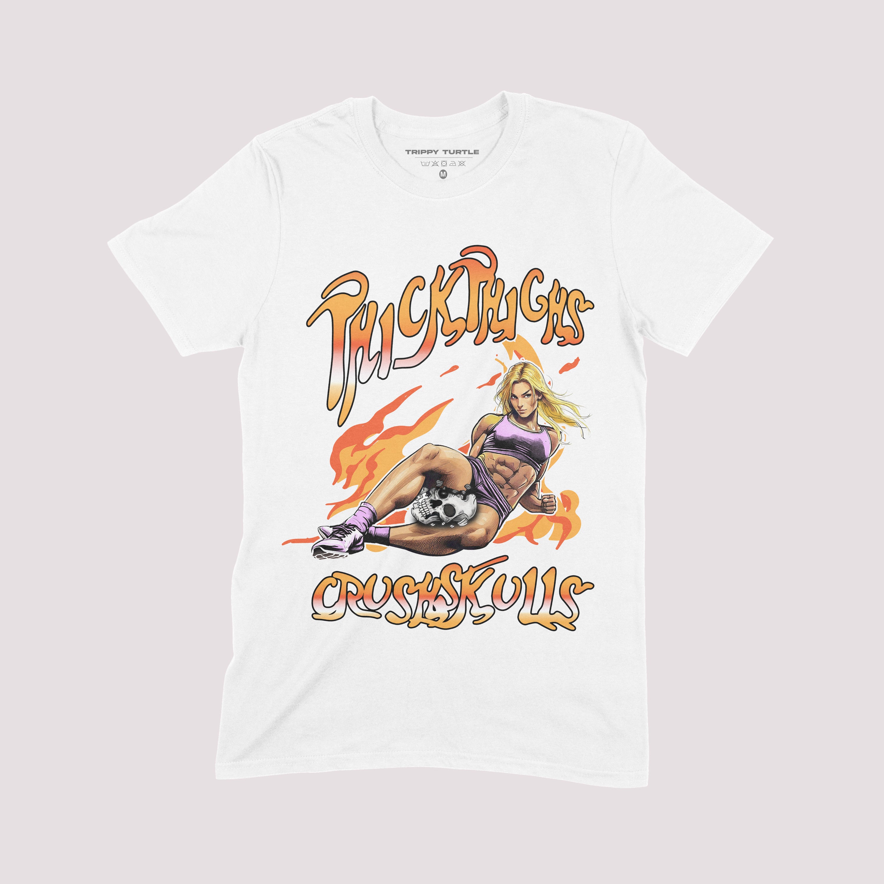 Thick Thighs Crush Skulls Gym T-shirt