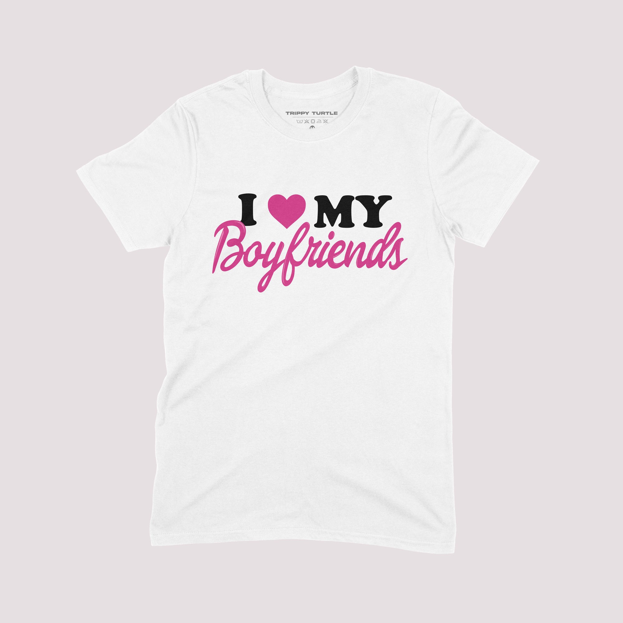 I Love My Boyfriends Slogan T-shirt