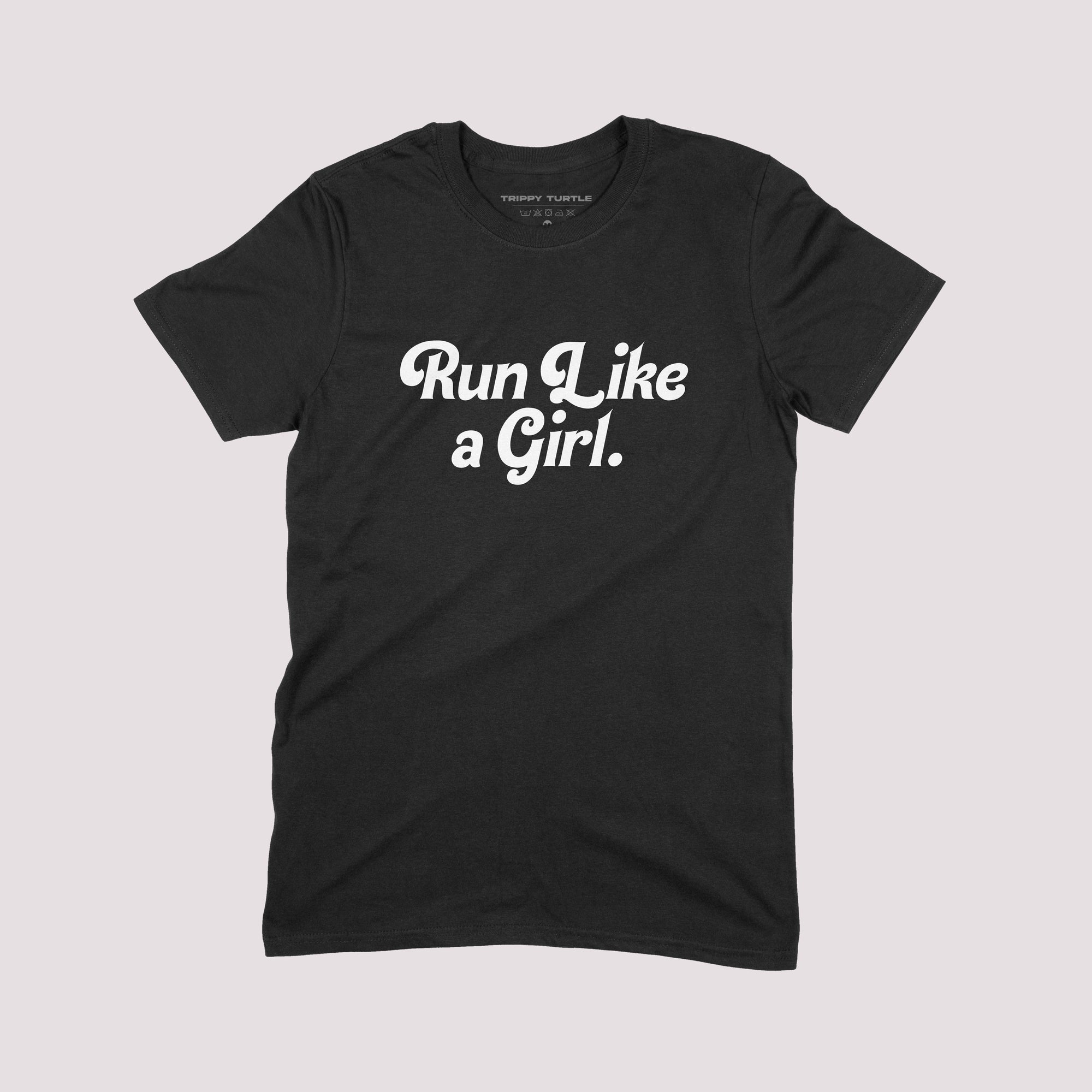 Run Like A Girl Slogan T-shirt