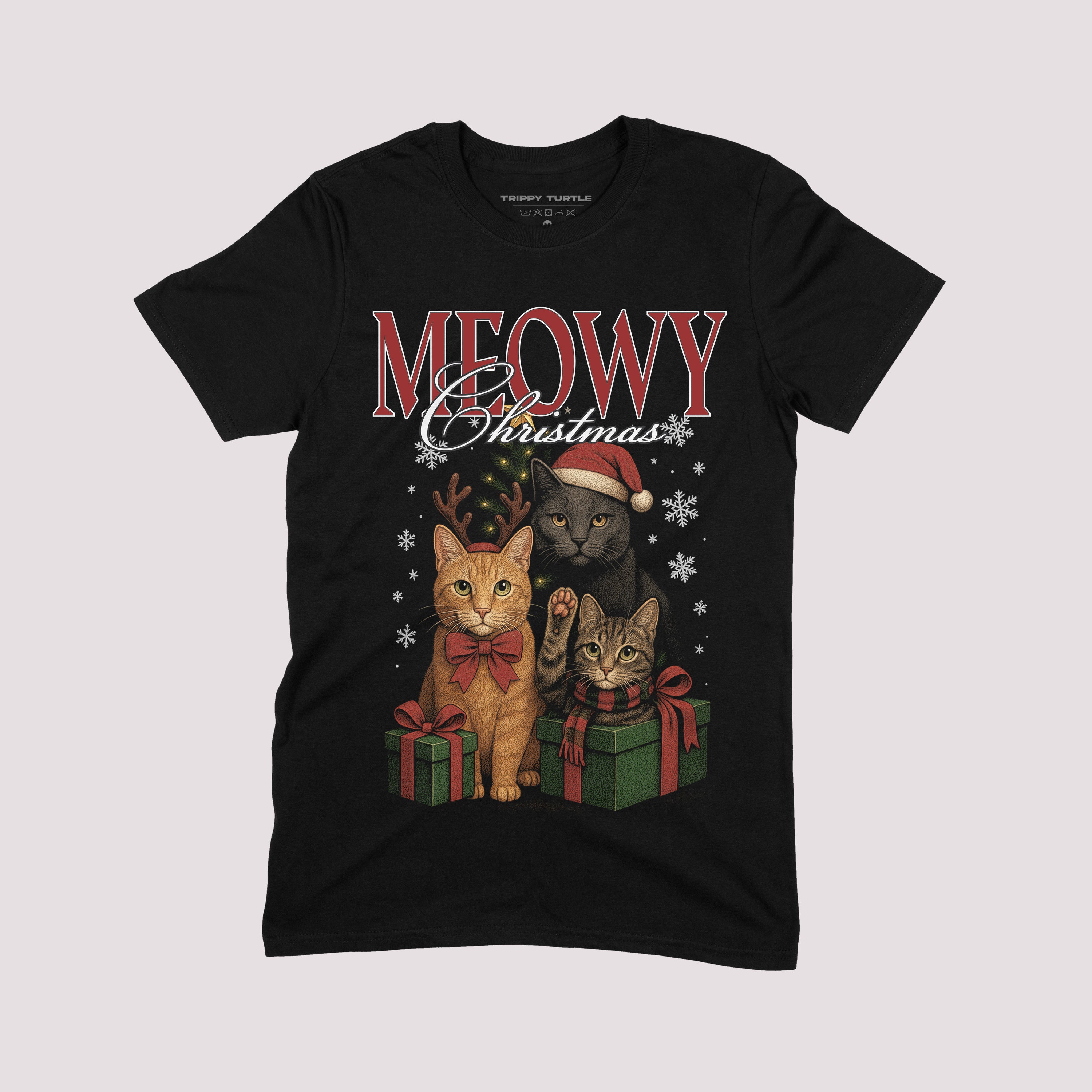 Meowy Christmas T-shirt