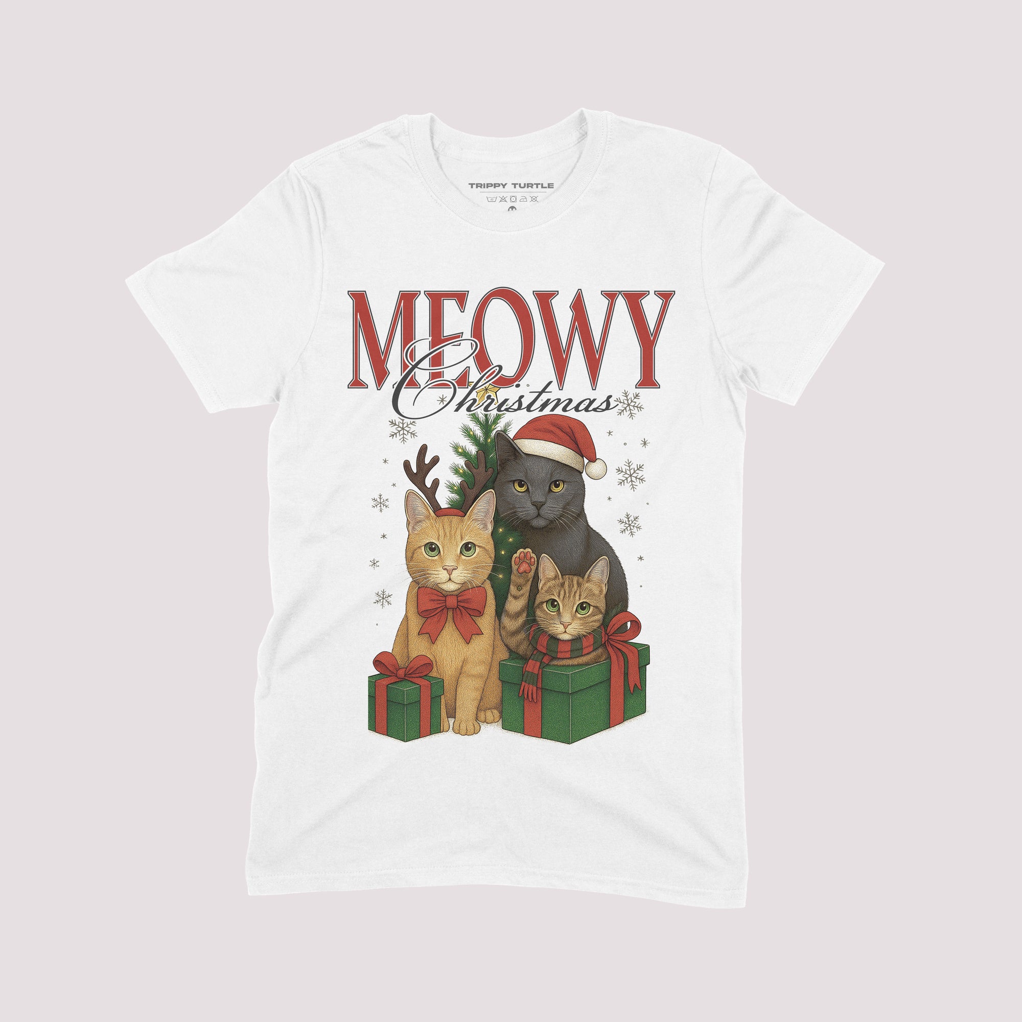 Meowy Christmas T-shirt