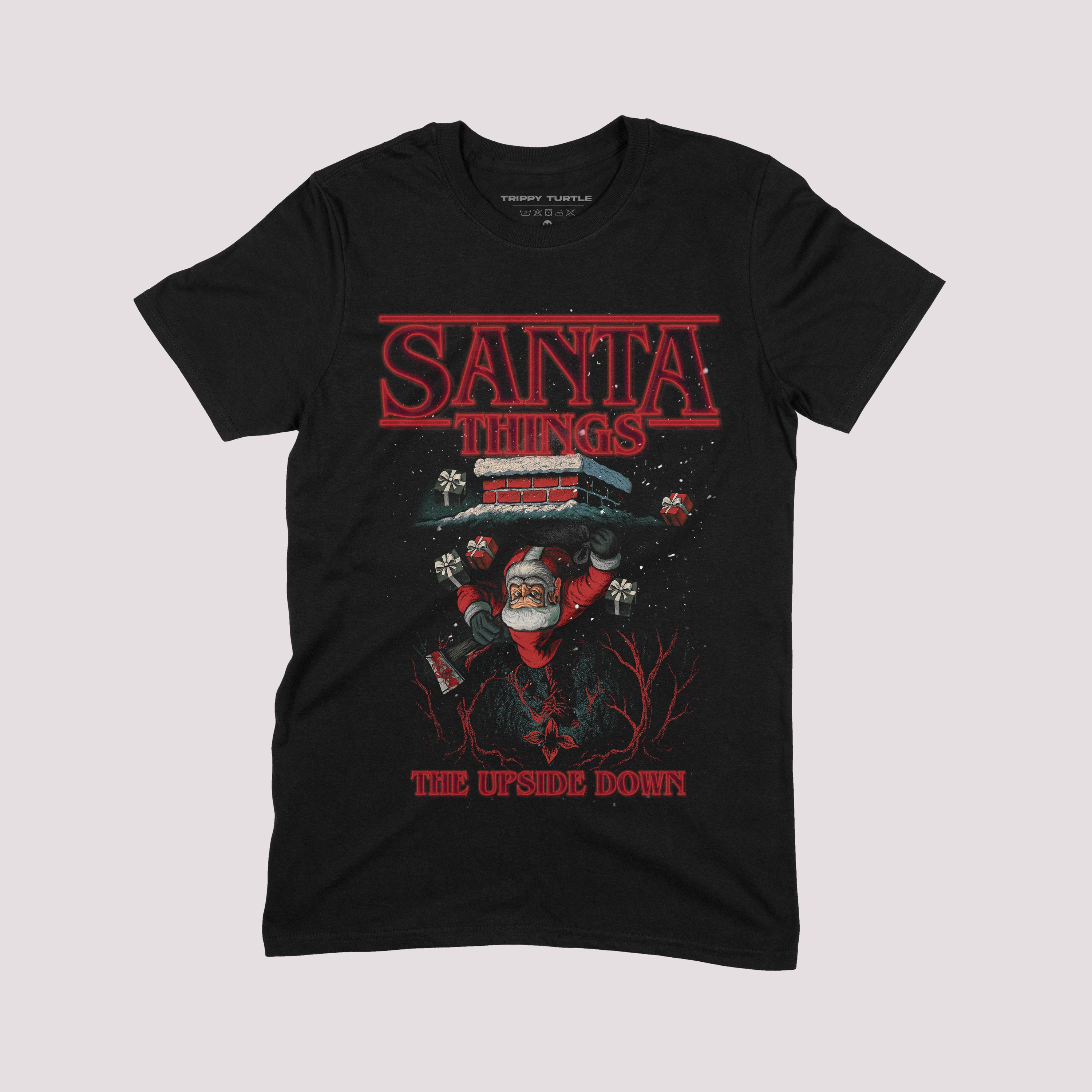 Santa Things Upside Down Christmas T-shirt