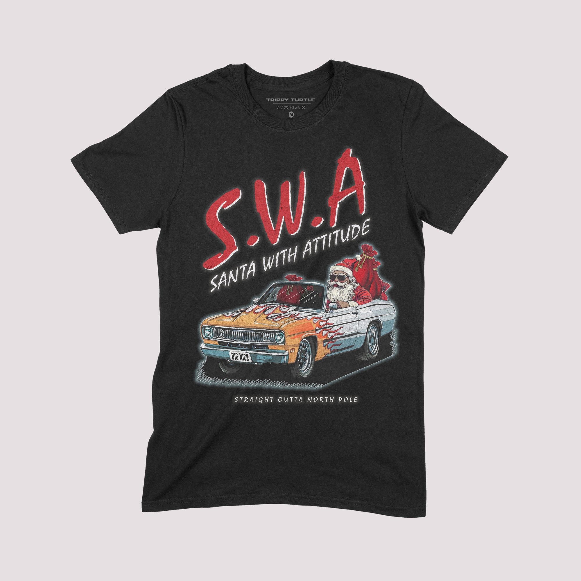 Santa With Attitude Christmas T-shirt