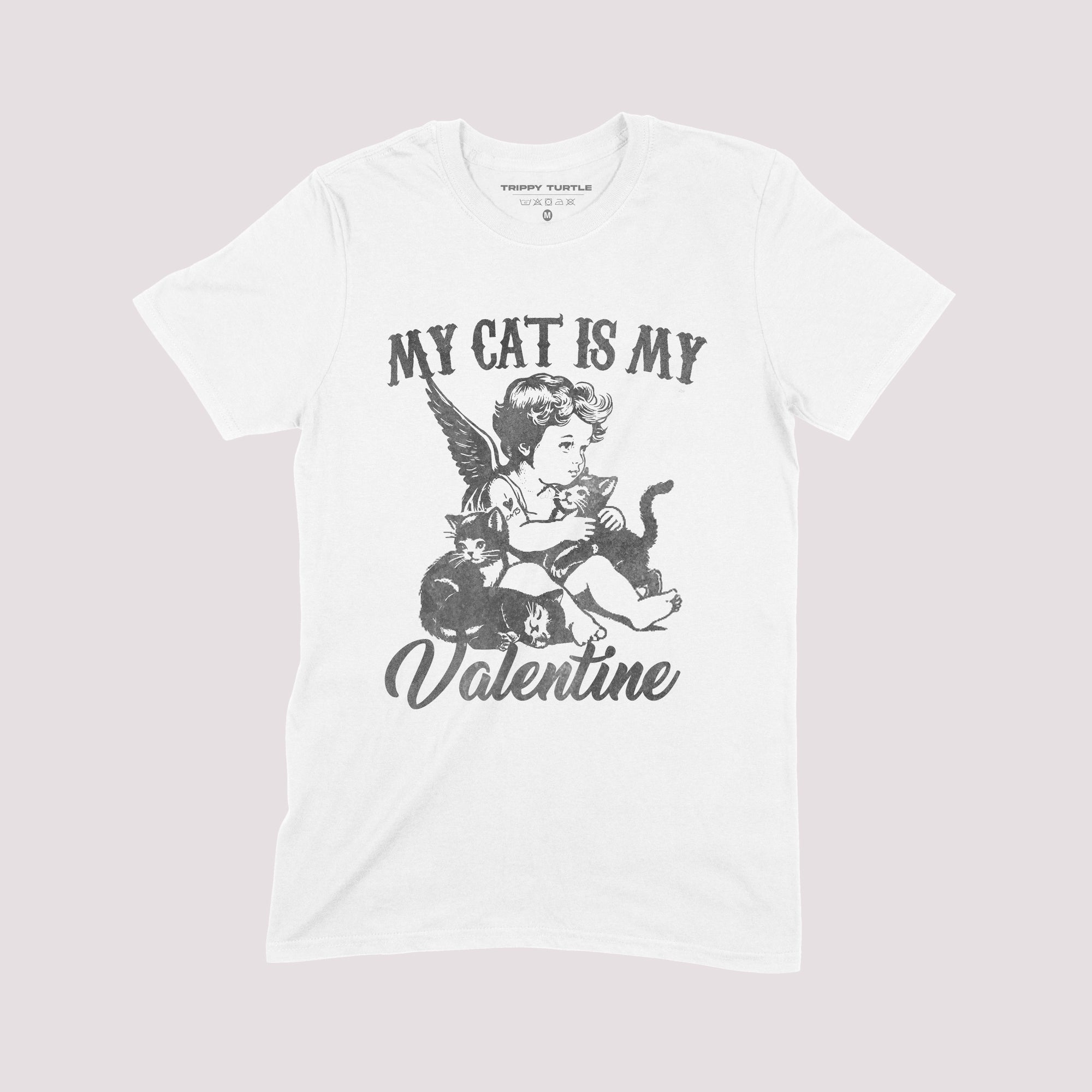 My Cat Is My Valentine Graphic T-shirt