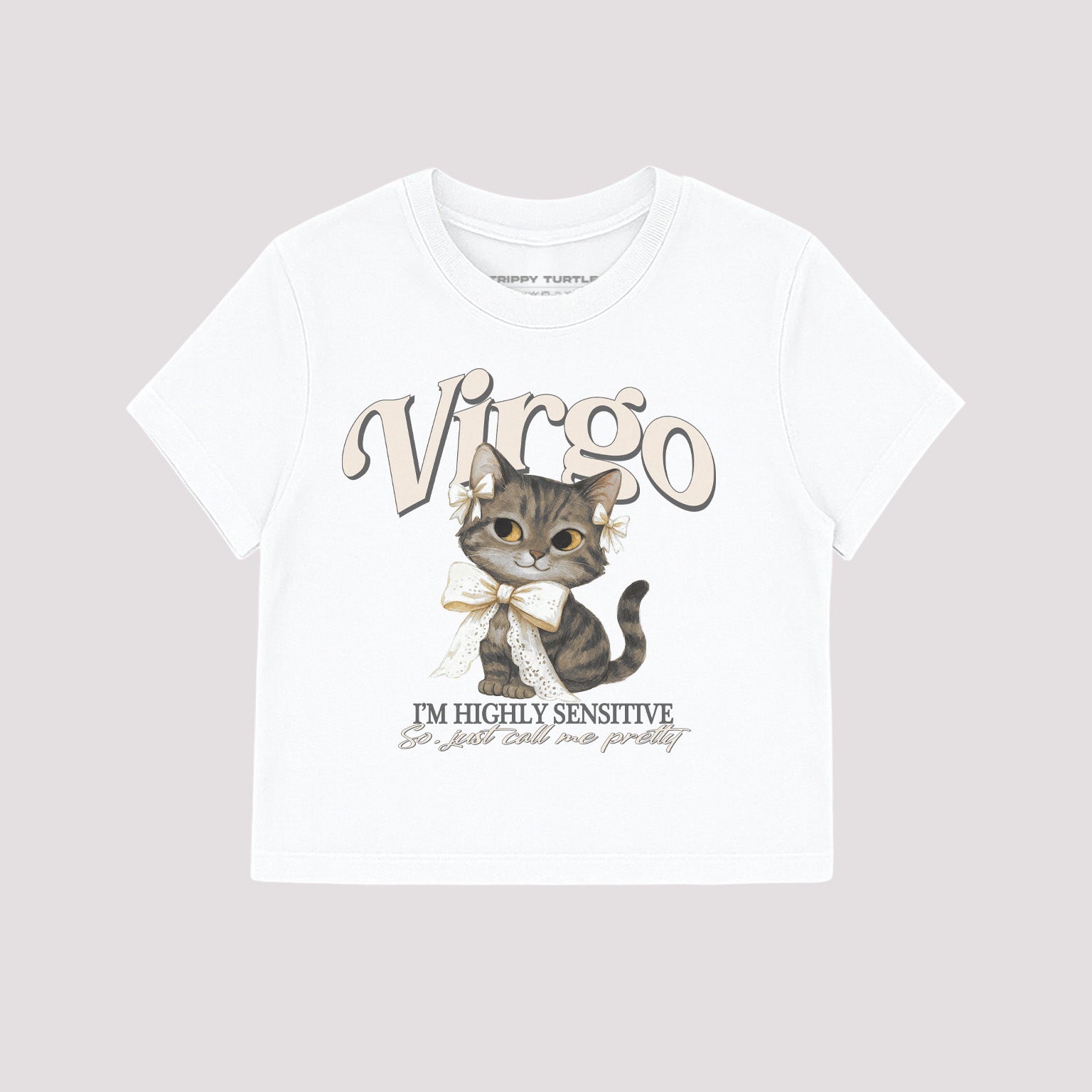 Virgo Star Sign Cropped Baby T-shirt