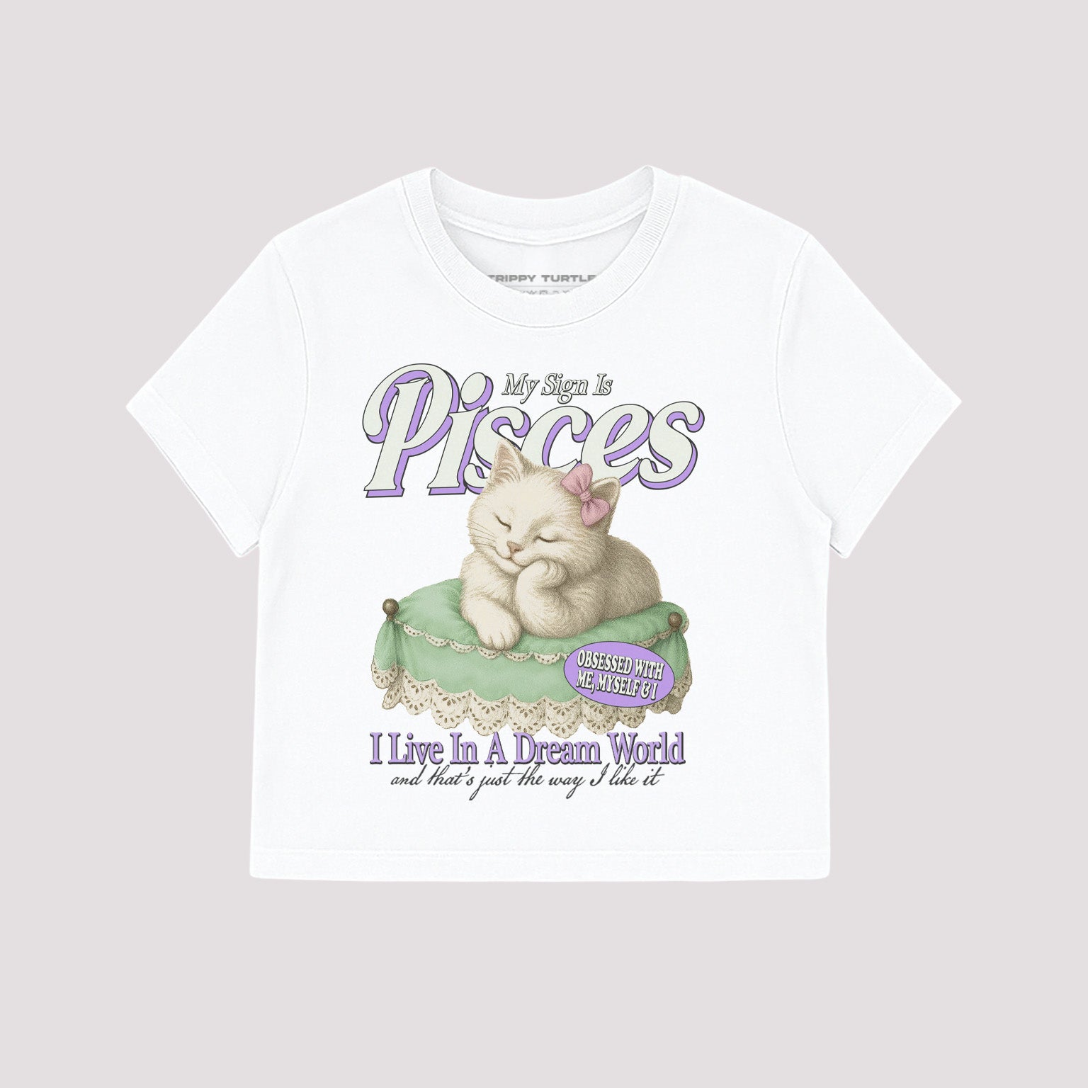 Pisces Star Sign Cropped Baby T-shirt