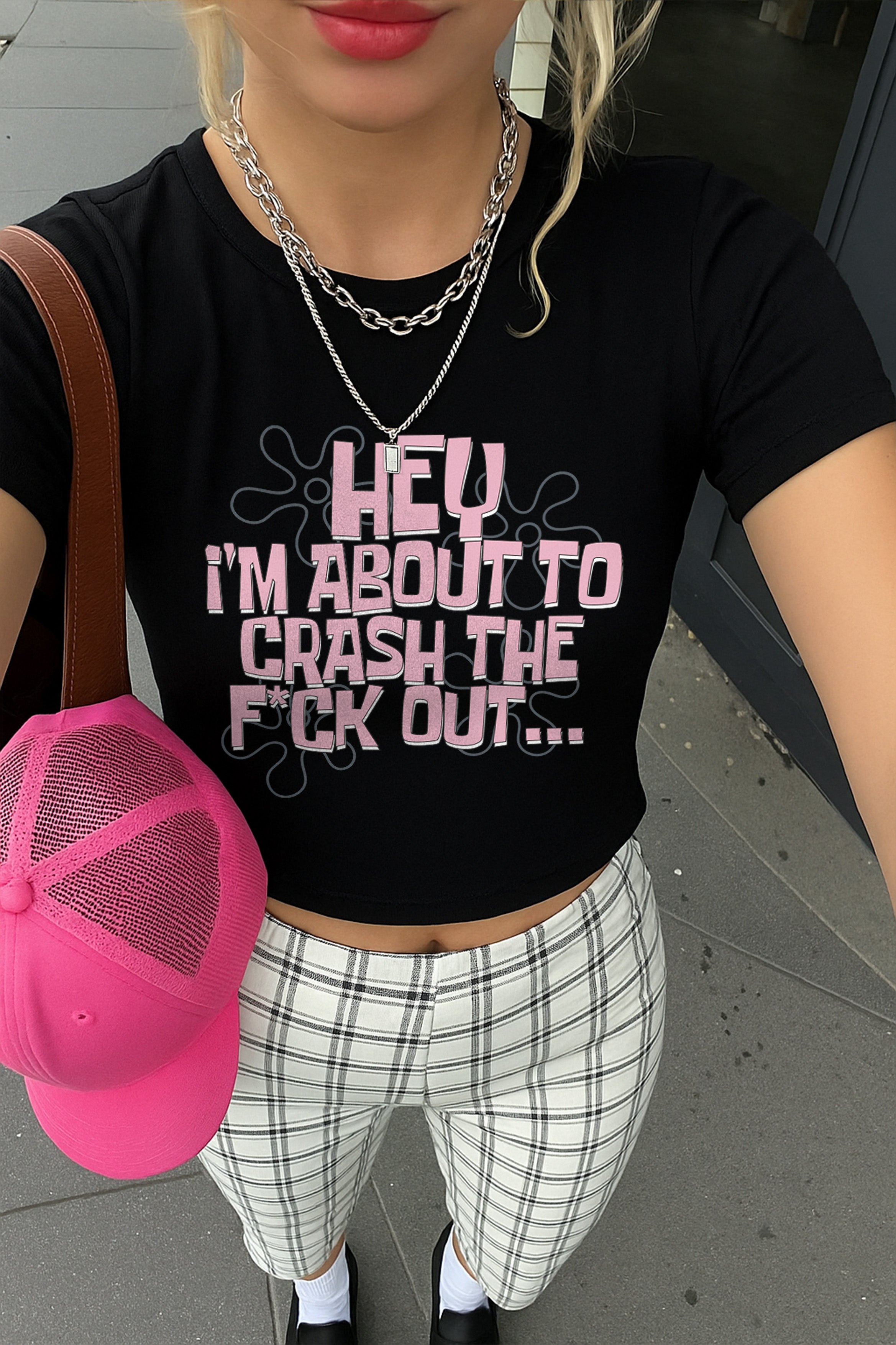 Crashed Out Cropped Baby T-shirt