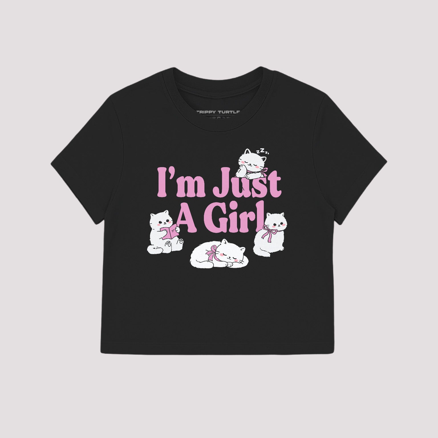 I'm Just A Girl Cropped Baby T-shirt