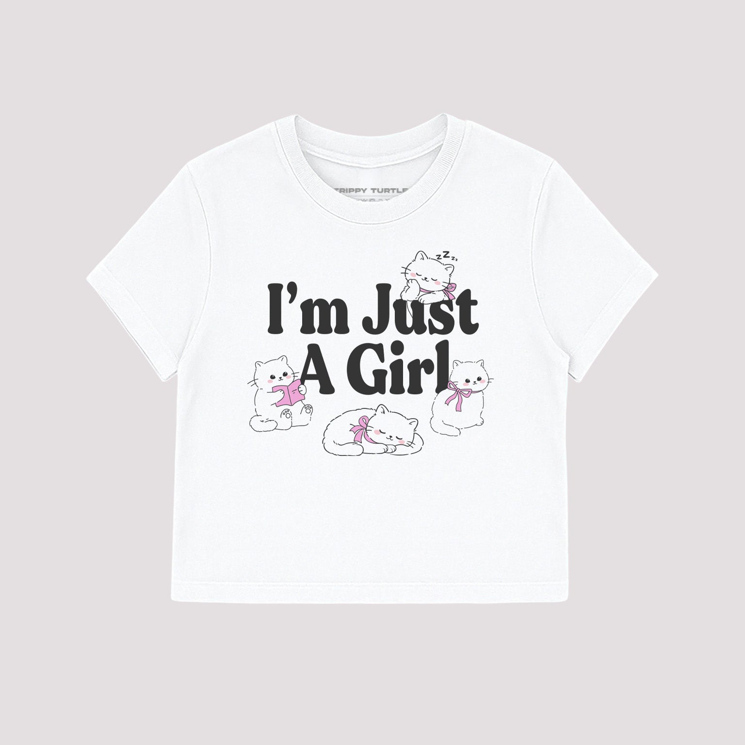 I'm Just A Girl Cropped Baby T-shirt