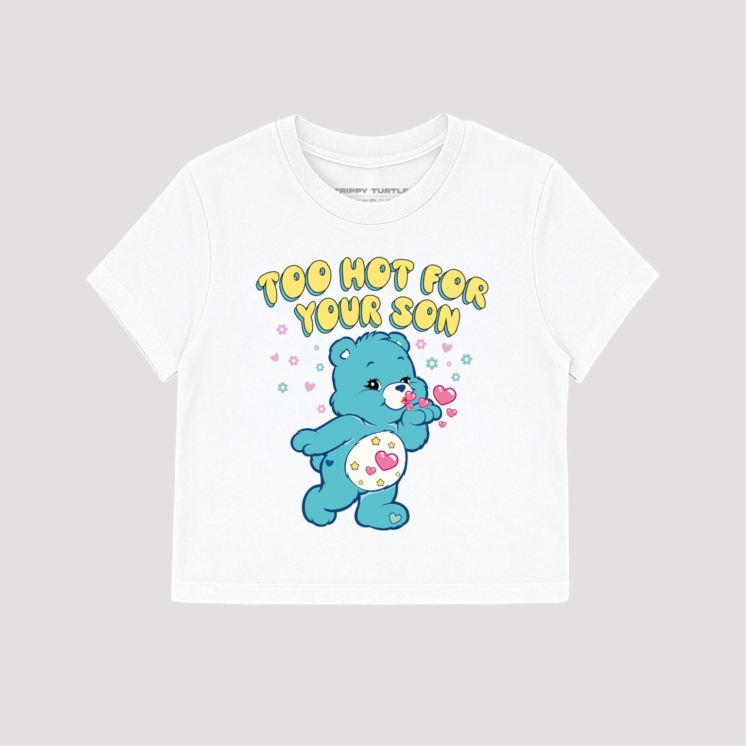 Too Hot For Your Son Cropped Baby T-shirt