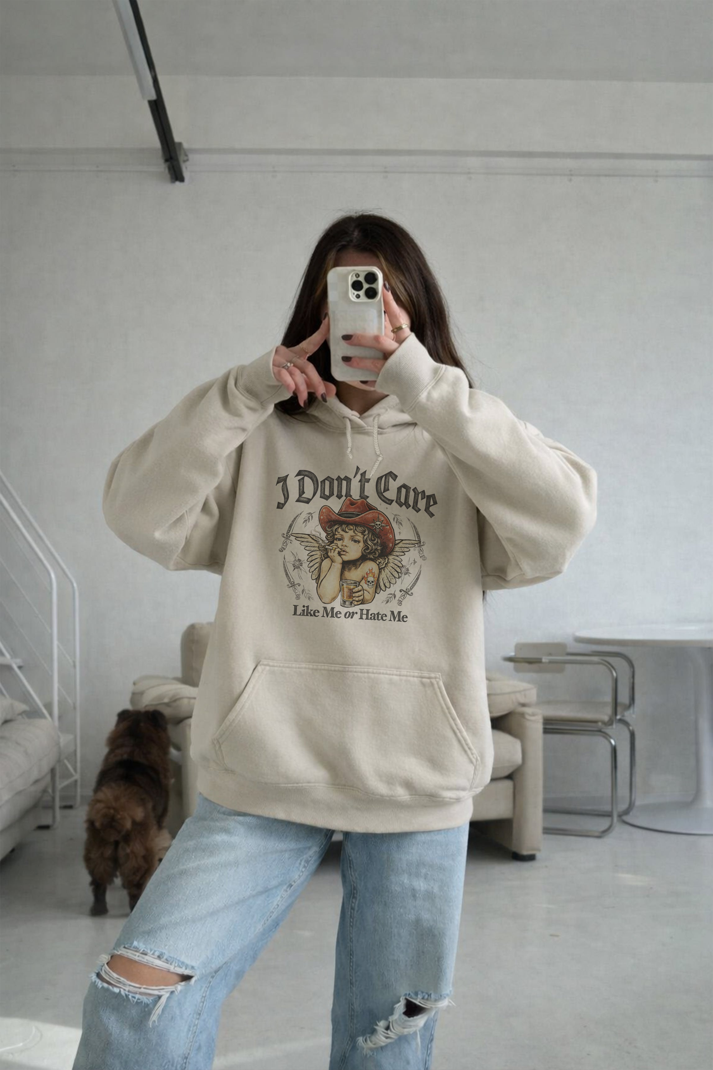 I Don't Care Like Me Or Hate Me Hoodie