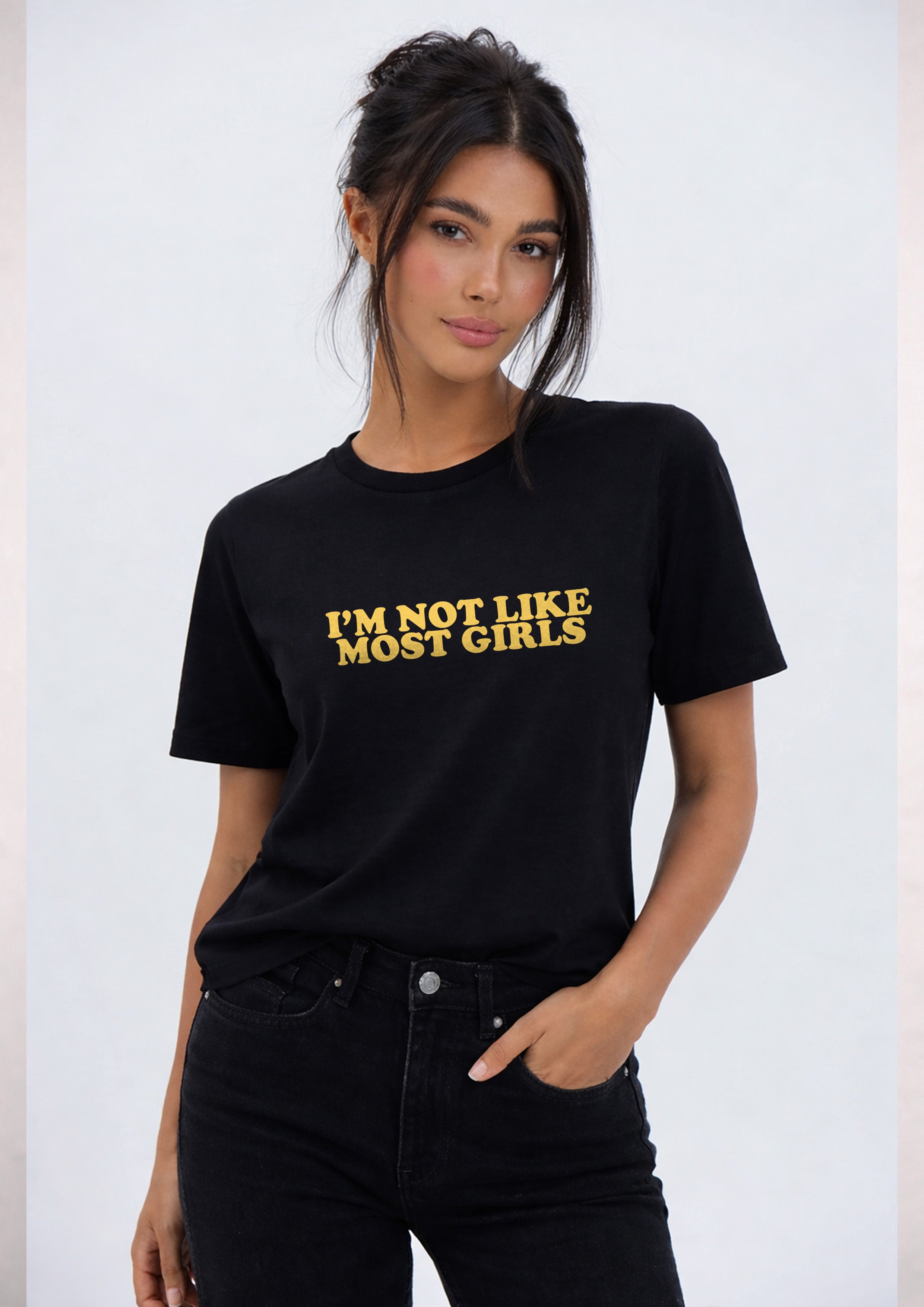 I'm Not Like Most Girls Cropped Baby T-shirt