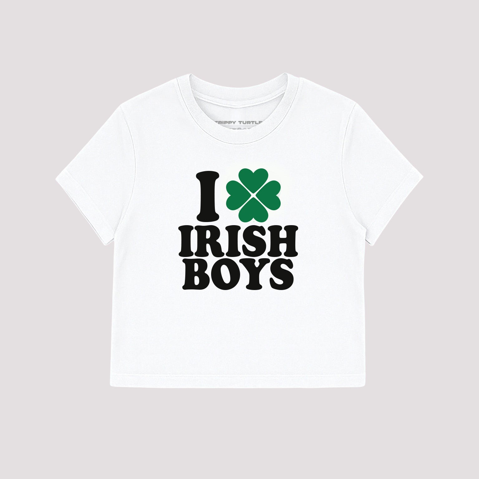 I Love Irish Boys Cropped Baby T-shirt