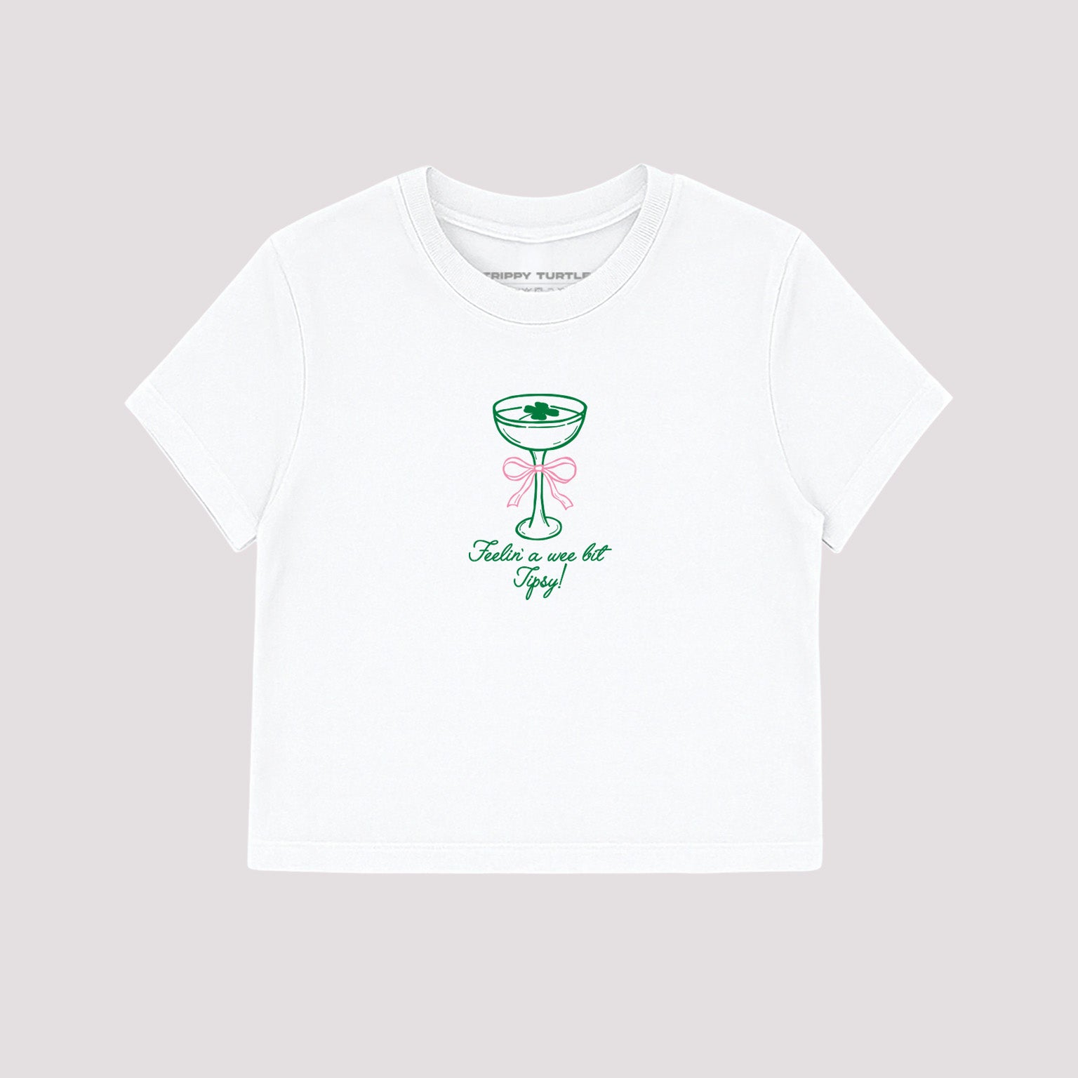 Feelin A Wee Bit Tipsy Cropped Baby T-shirt