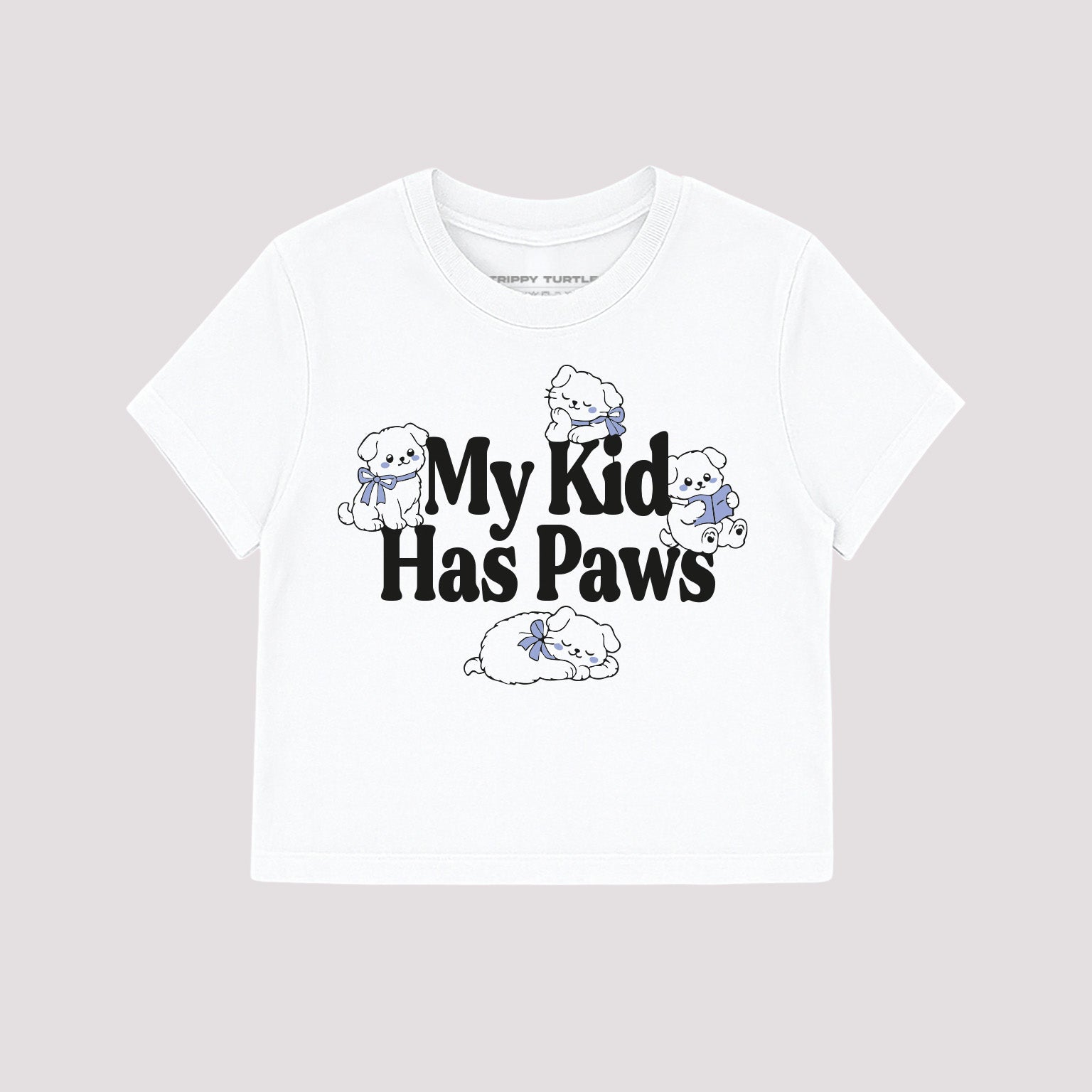 My Kid Has Paws Cropped Baby T-shirt