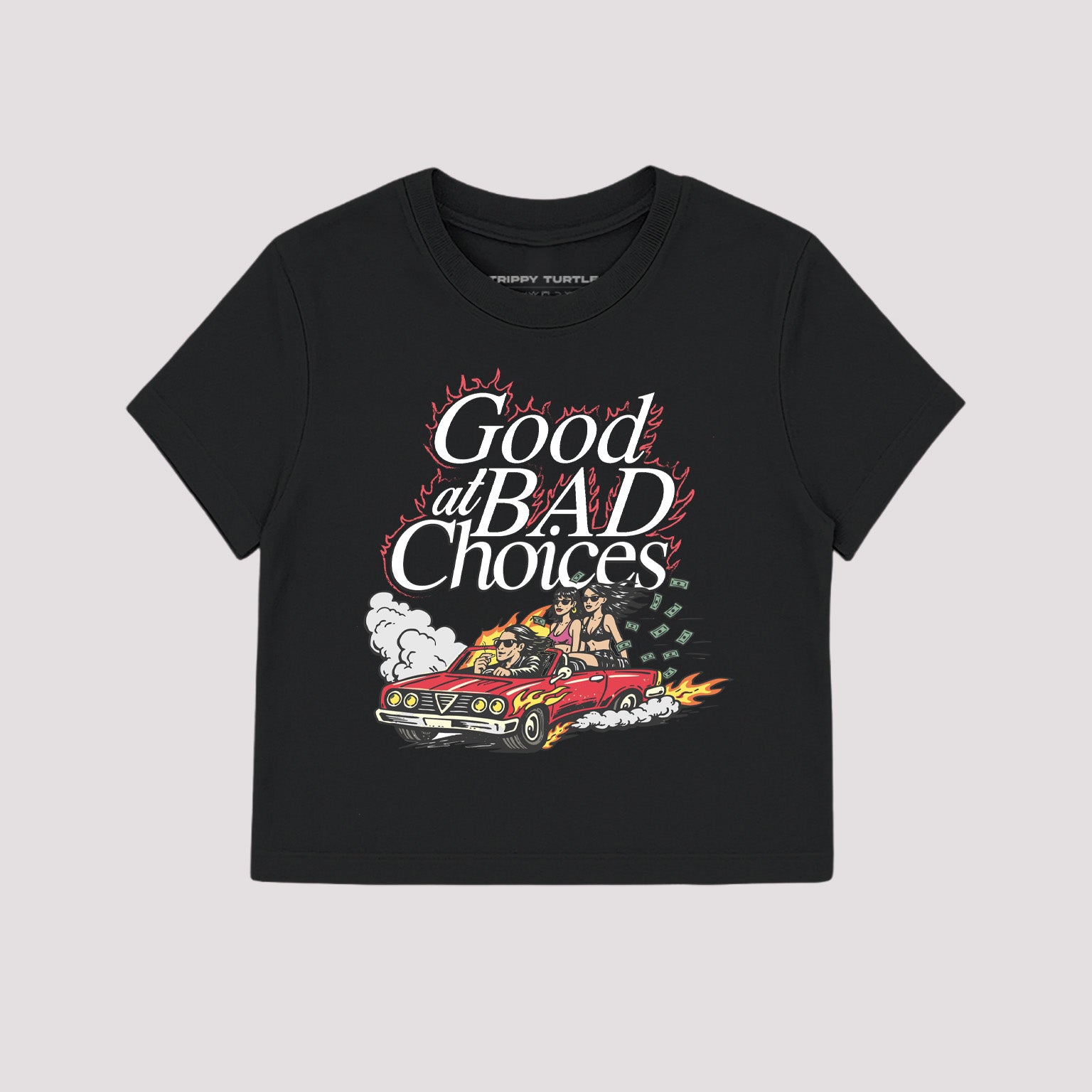 Good At Bad Choices Cropped Baby T-shirt