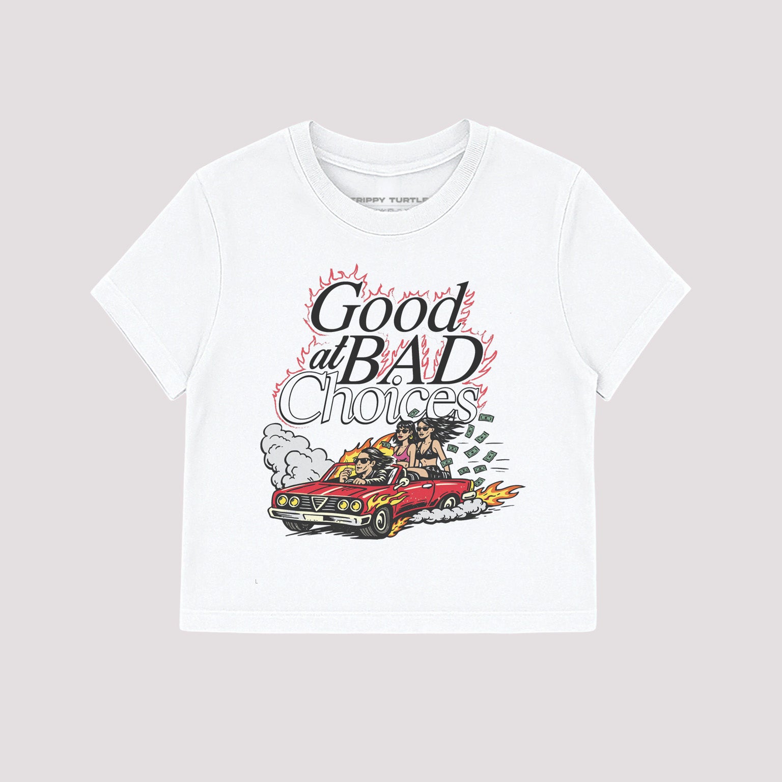 Good At Bad Choices Cropped Baby T-shirt