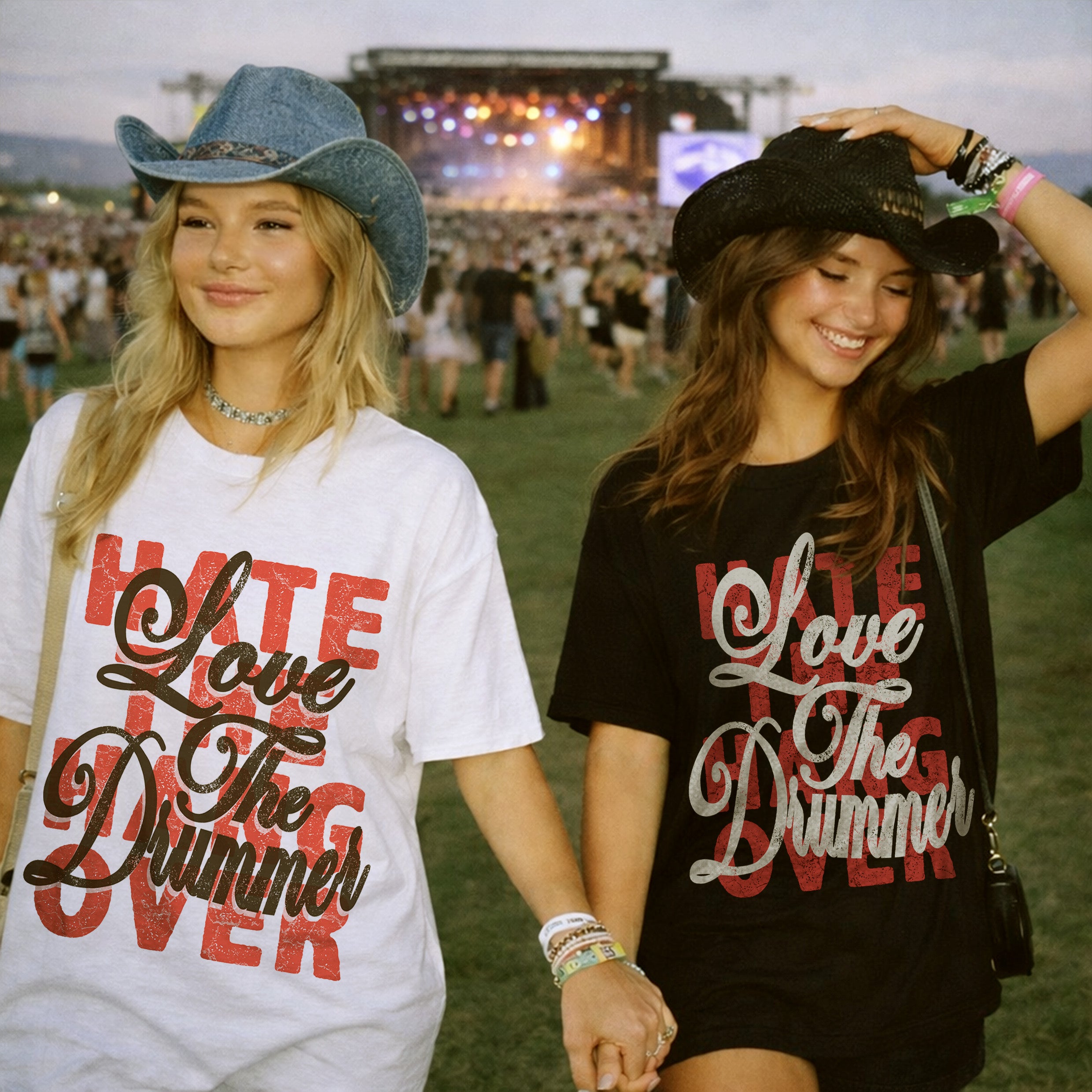 Love the Drummer Hate The Hangover Graphic T-shirt