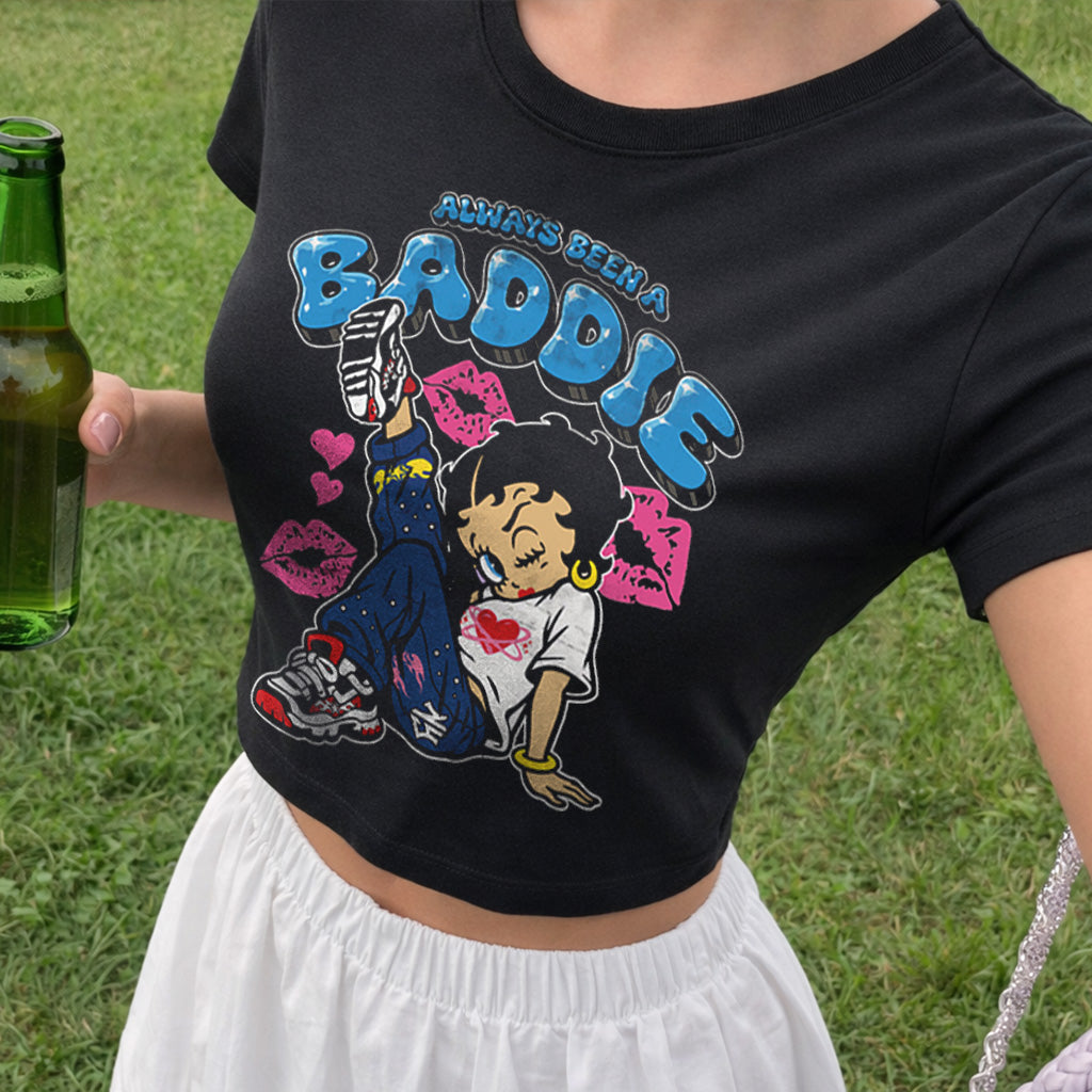 Always Been A Baddie Cropped Baby T-shirt